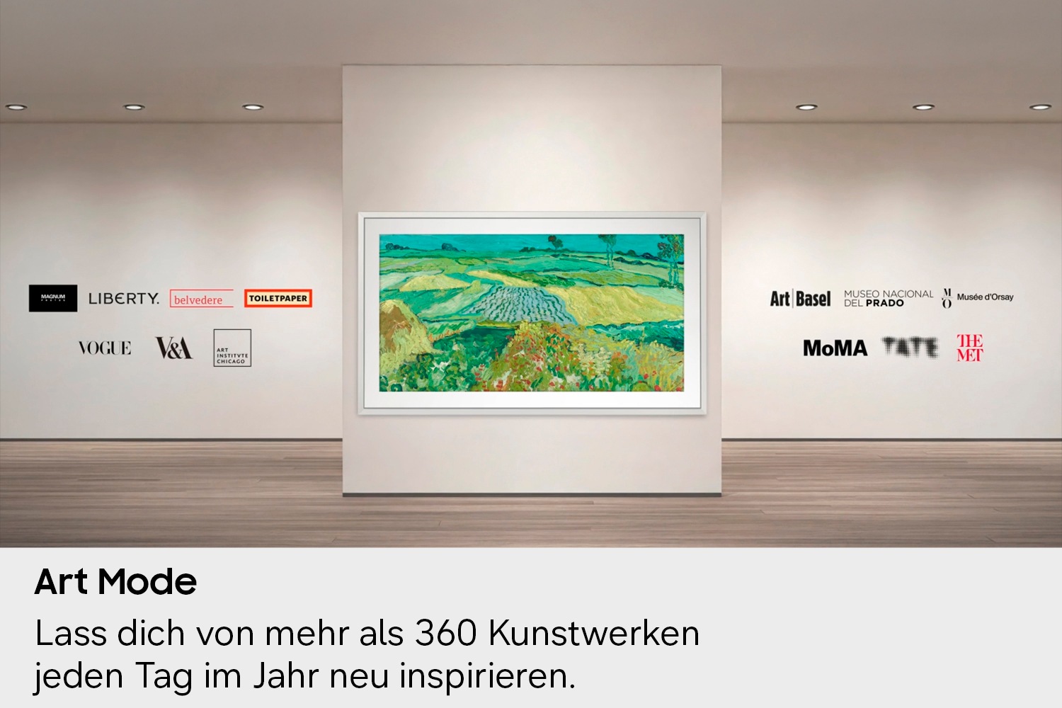 Samsung QLED-Fernseher »GQ43LS03HAU« 108 cm/43 ″ Smart-TV The Frame, Art Mode Kunstwerke, Antireflexion, Rahmen austauschbar