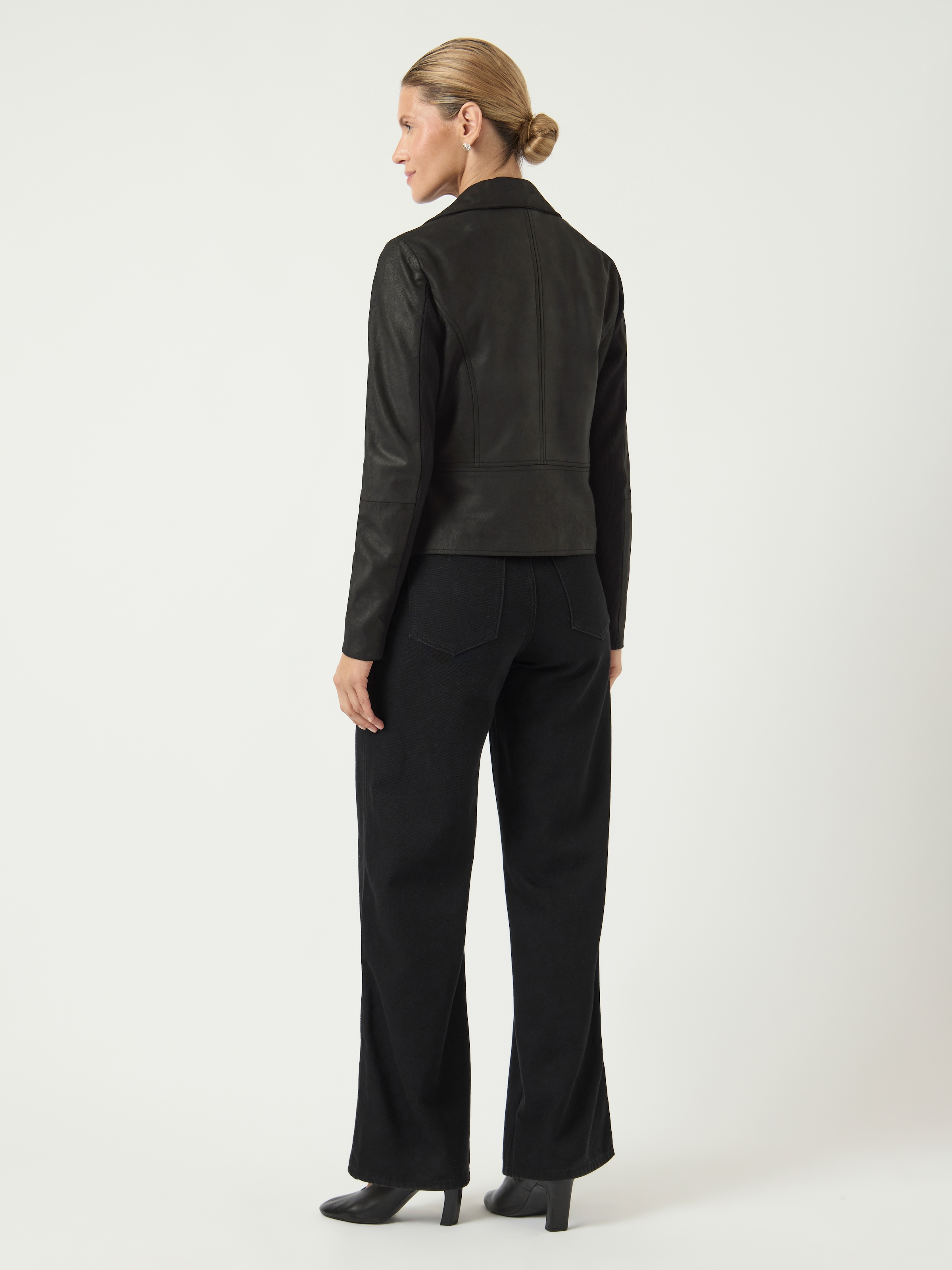 Y.A.S Lederjacke »YASSOPHIE LEATHER JACKET« mit Biker Details