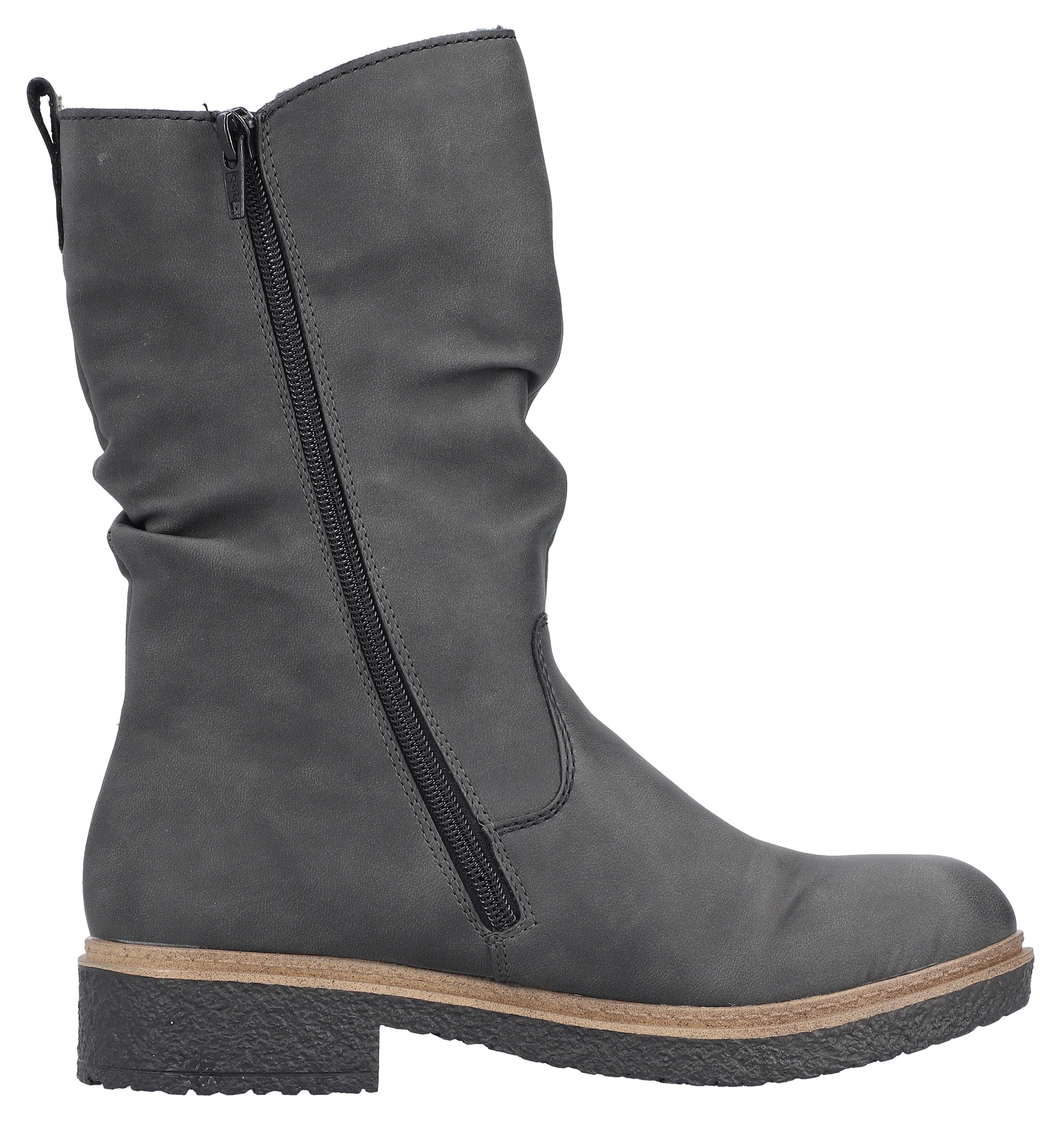 Rieker Winterstiefel, Klassik-Stiefel, Blockabsatz, slouchy Schaft, mit Warmfutter