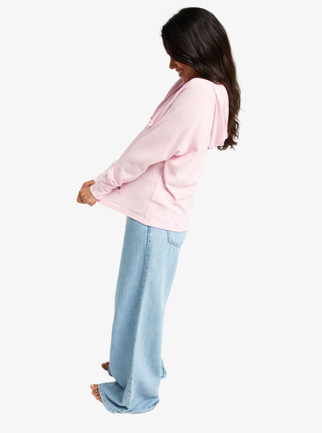 Roxy Kapuzensweatshirt »DESTINATION SURF«, Langarm-Design, mit Rundhalsausschnitt, aus Baumwolle und Polyester
