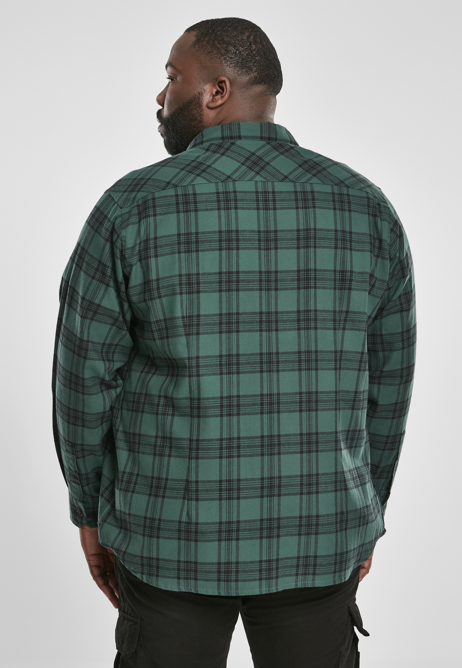 URBAN CLASSICS Langarmshirt »Herren Checked Flanell Shirt 7«, (1 tlg.)