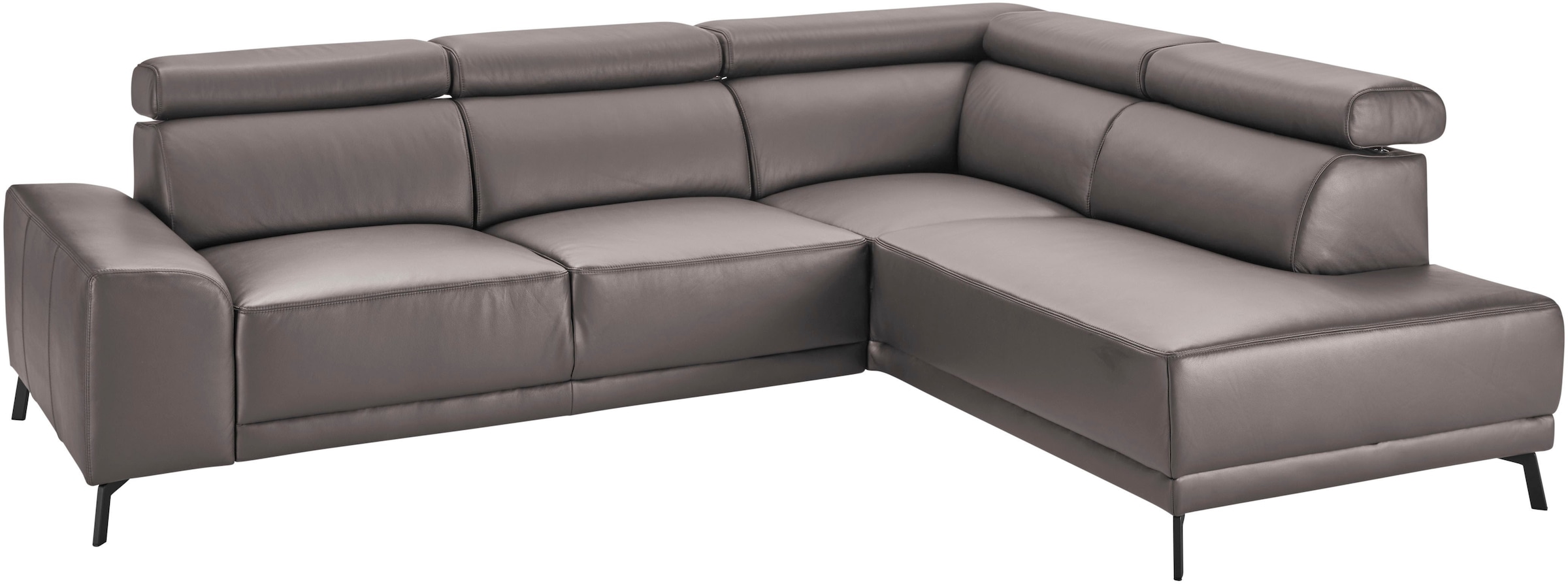 3C Candy Ecksofa »Greve modern und bequem, inkl. manueller Kopfteilverstellung, L-Form« wahlweise mit motorischem Sitzvorzug