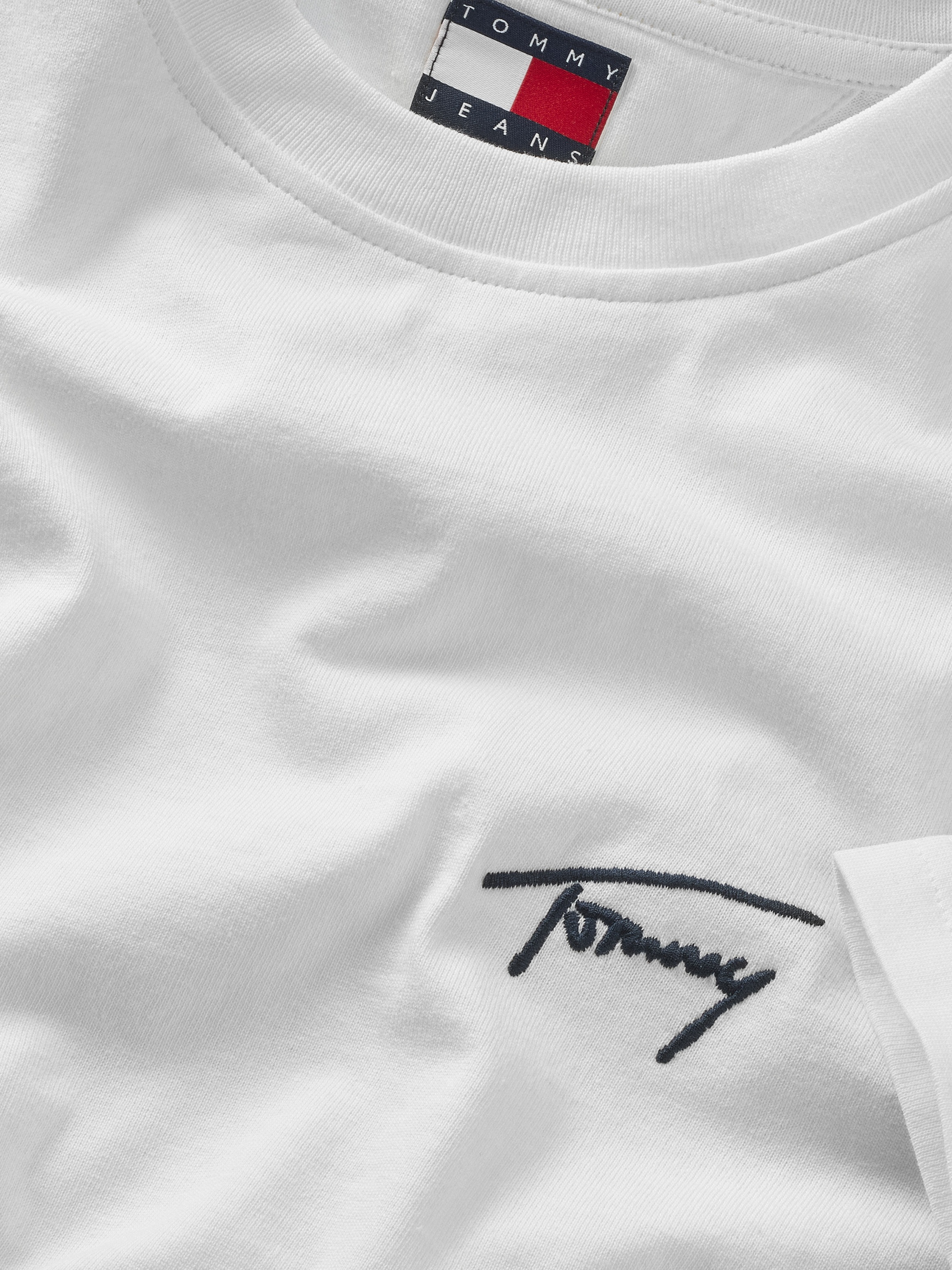 Tommy Jeans T-Shirt »TJM REG SIGNATURE TEE EXT«, in Unifarbe