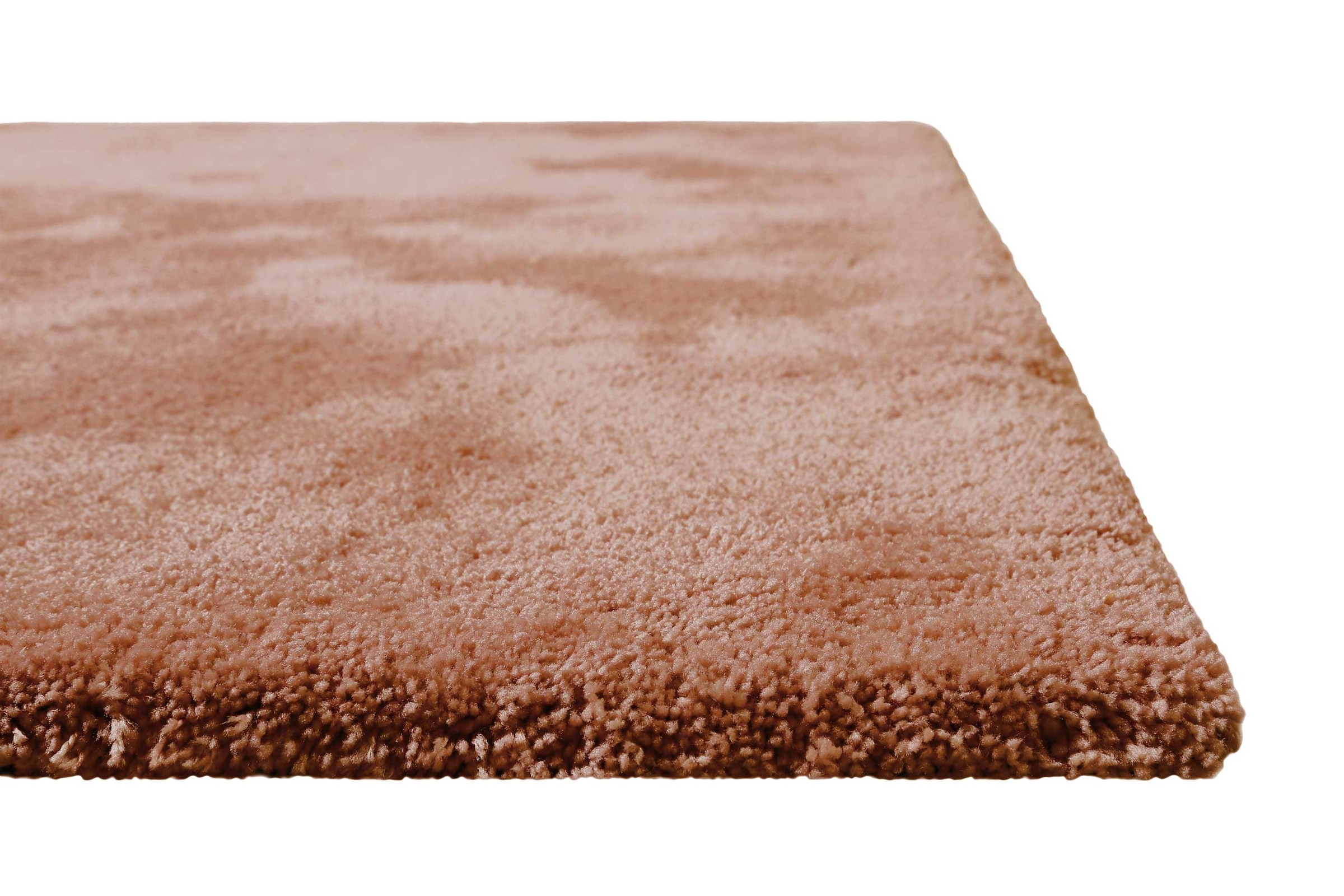 Homie Living Teppich »Pisa«, rund, 25 mm Höhe, Hochflor, Microfaser, uni, weich, Shaggy, Wohnzimmer, Schlafzimmer
