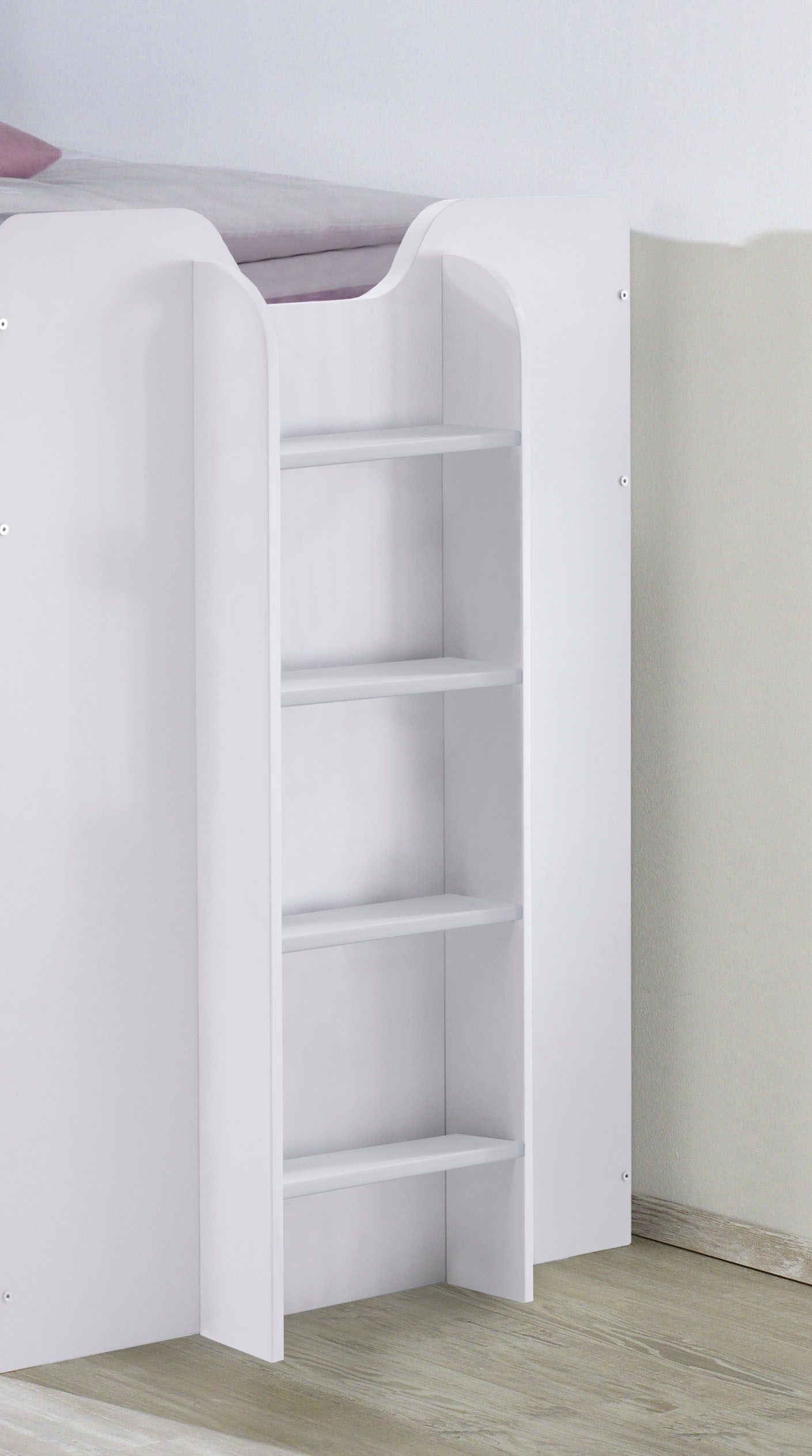 Relita Hochbett »Ponny«, LF 90 x 200 cm, mit Absturzschutz u. Stauraum, diverse Farben
