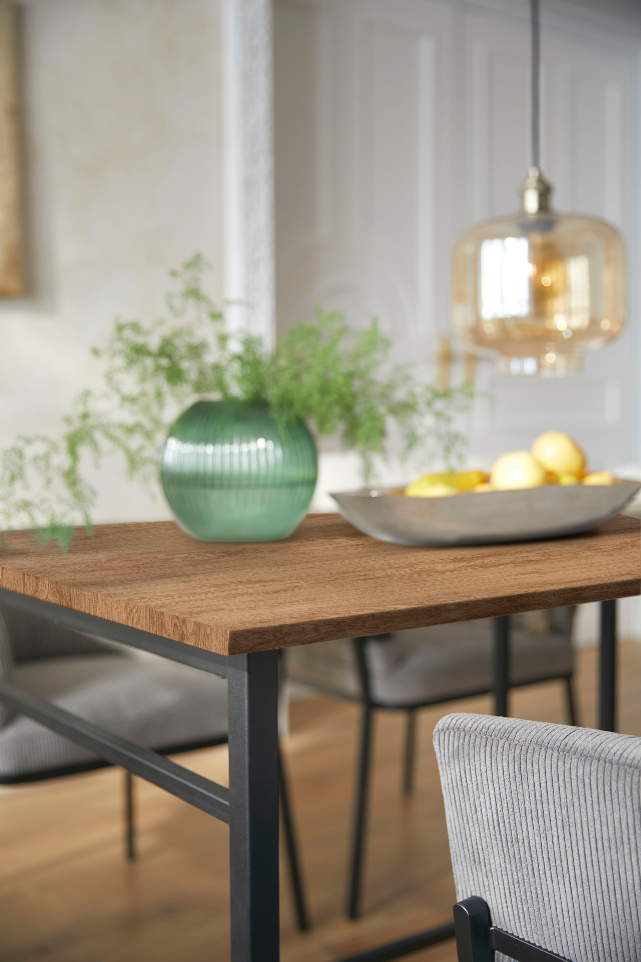Home affaire Esstisch »Sare«, mit Echtholzfurnier aus Eiche