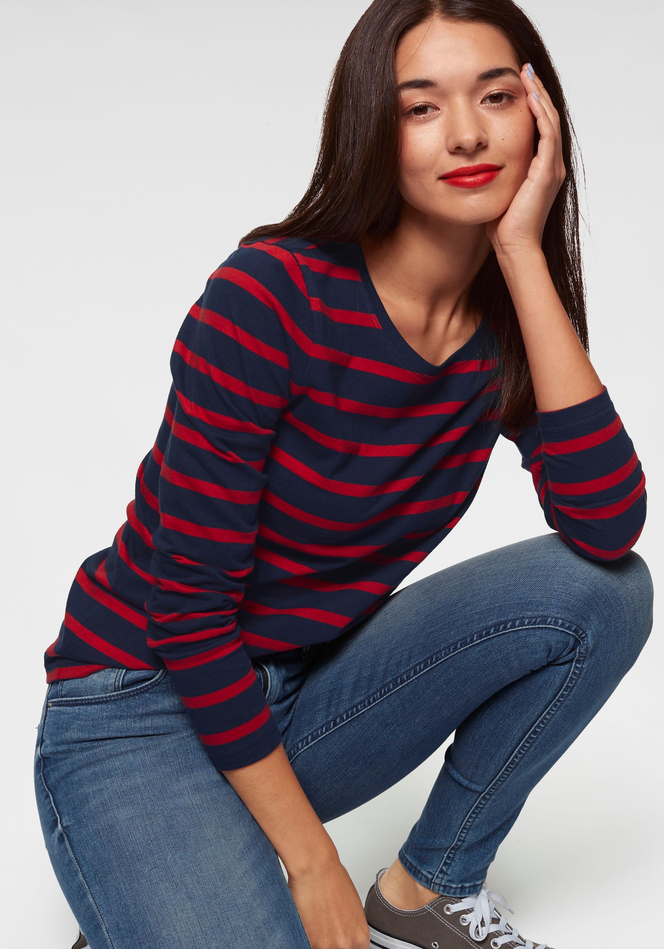 AJC Marškinėliai ilgomis rankovėmis dryžuo...