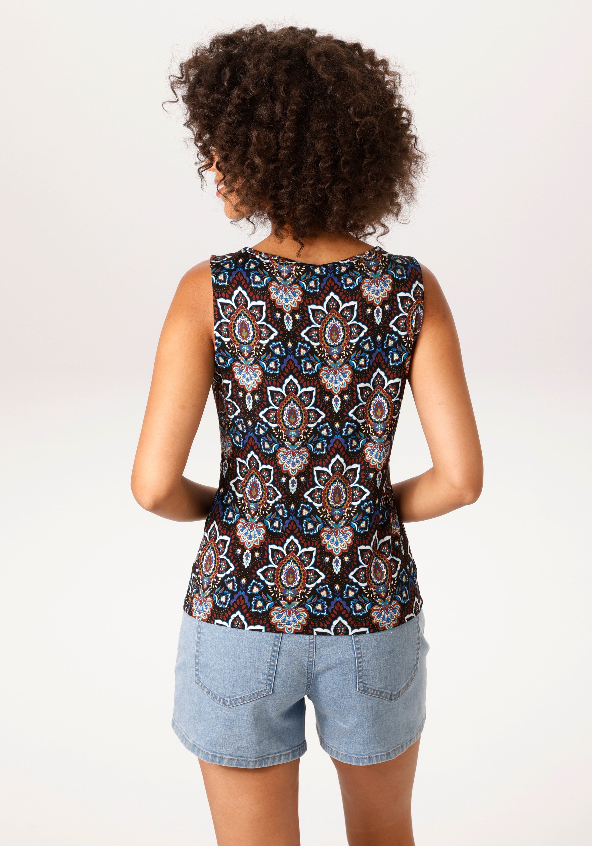 Aniston CASUAL Tanktop mit fantasievollem Paisley-Muster - NEUE KOLLEKTION günstig online kaufen