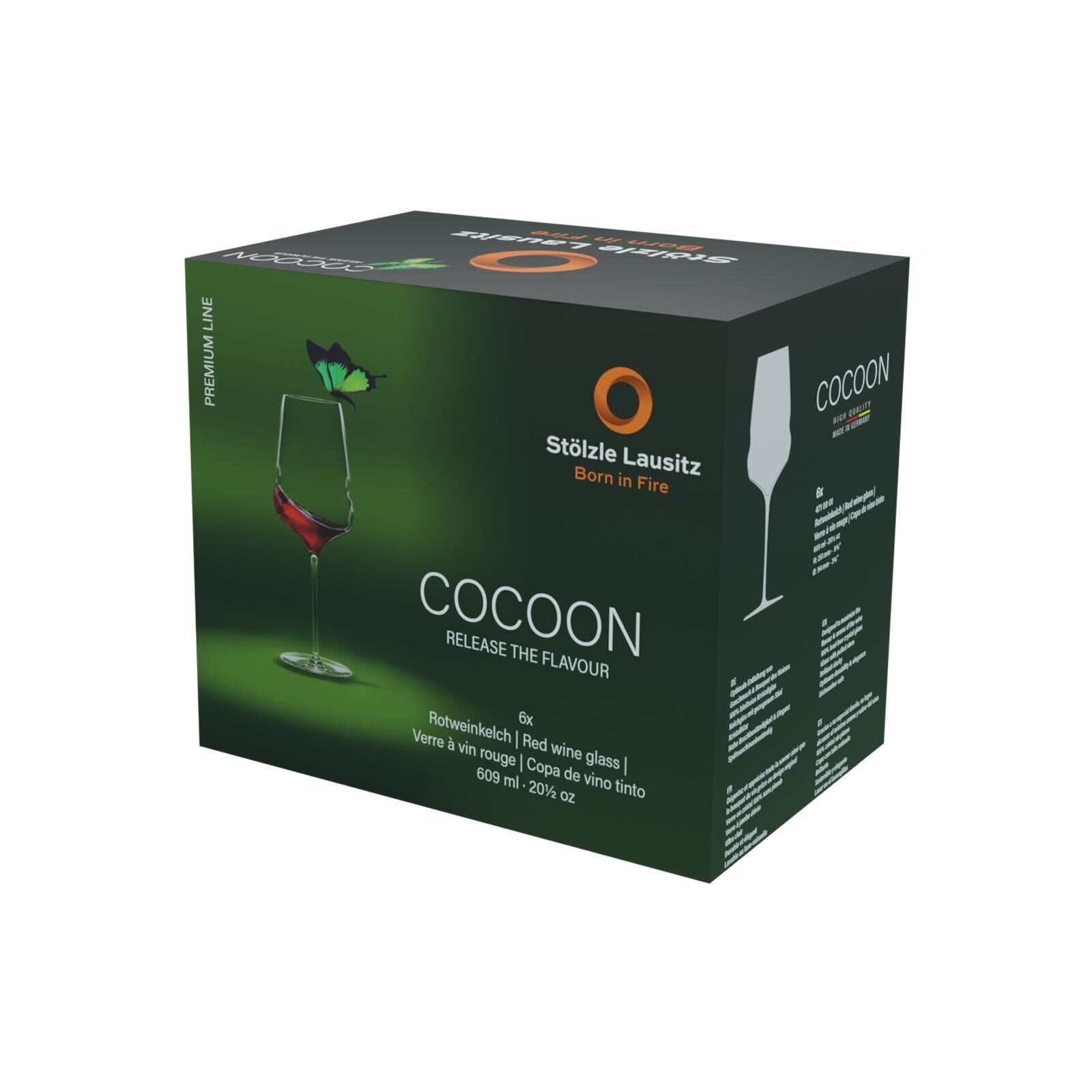 Stölzle Rotweinglas »Rotweingläser Cocoon 609 ml 6er Set transparent«