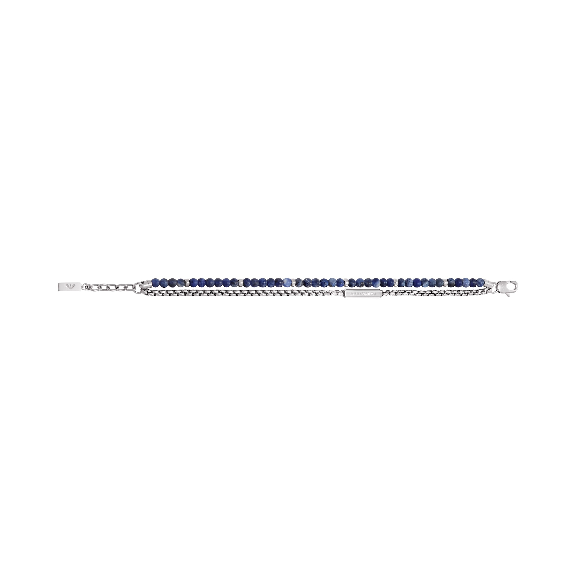 Emporio Armani Armband »Schmuck Geschenk Edelstahl« mit Sodalith oder Achat