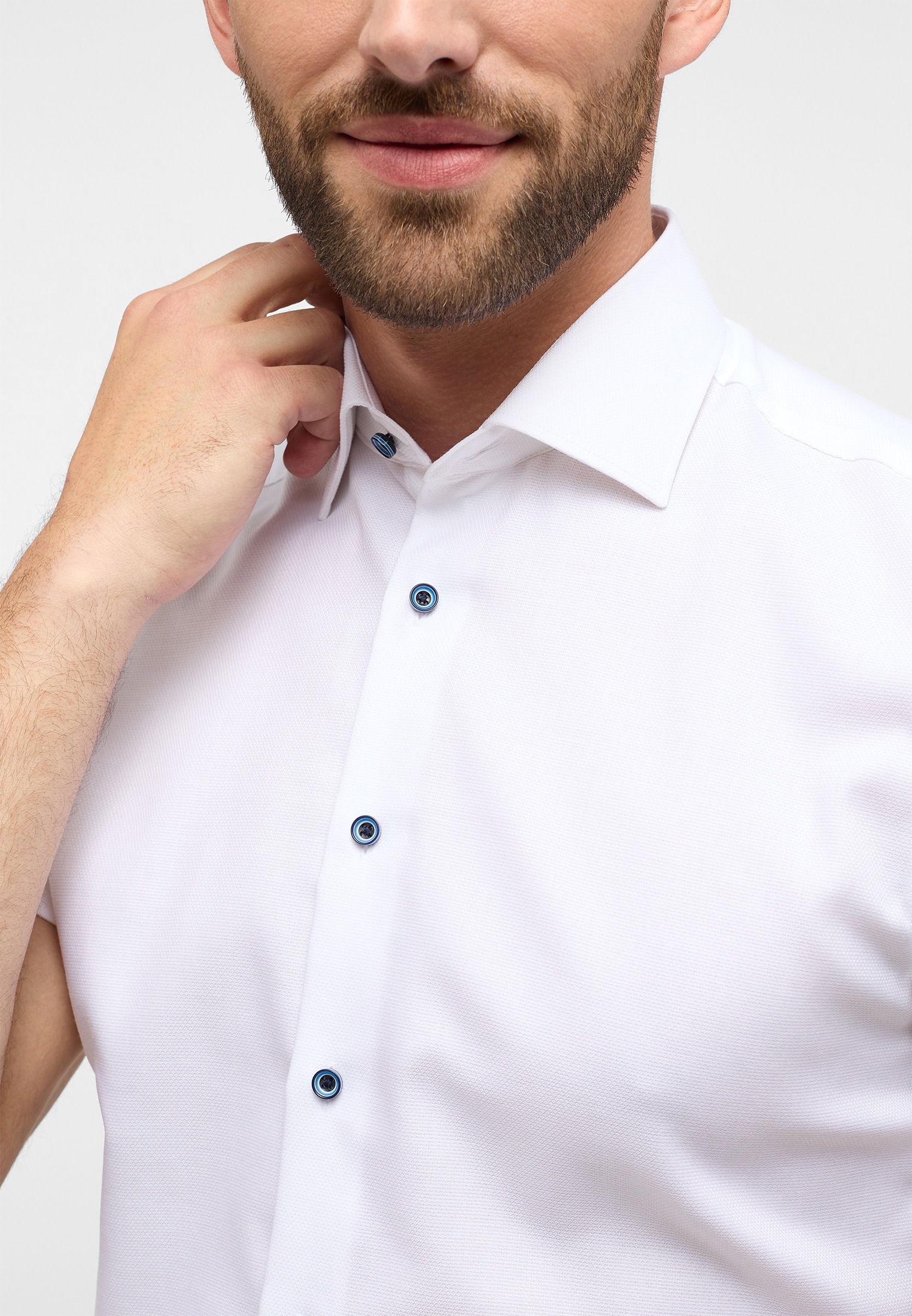 Thumbnail - Eterna Kurzarmhemd "SLIM FIT", NON IRON (bügelfrei)