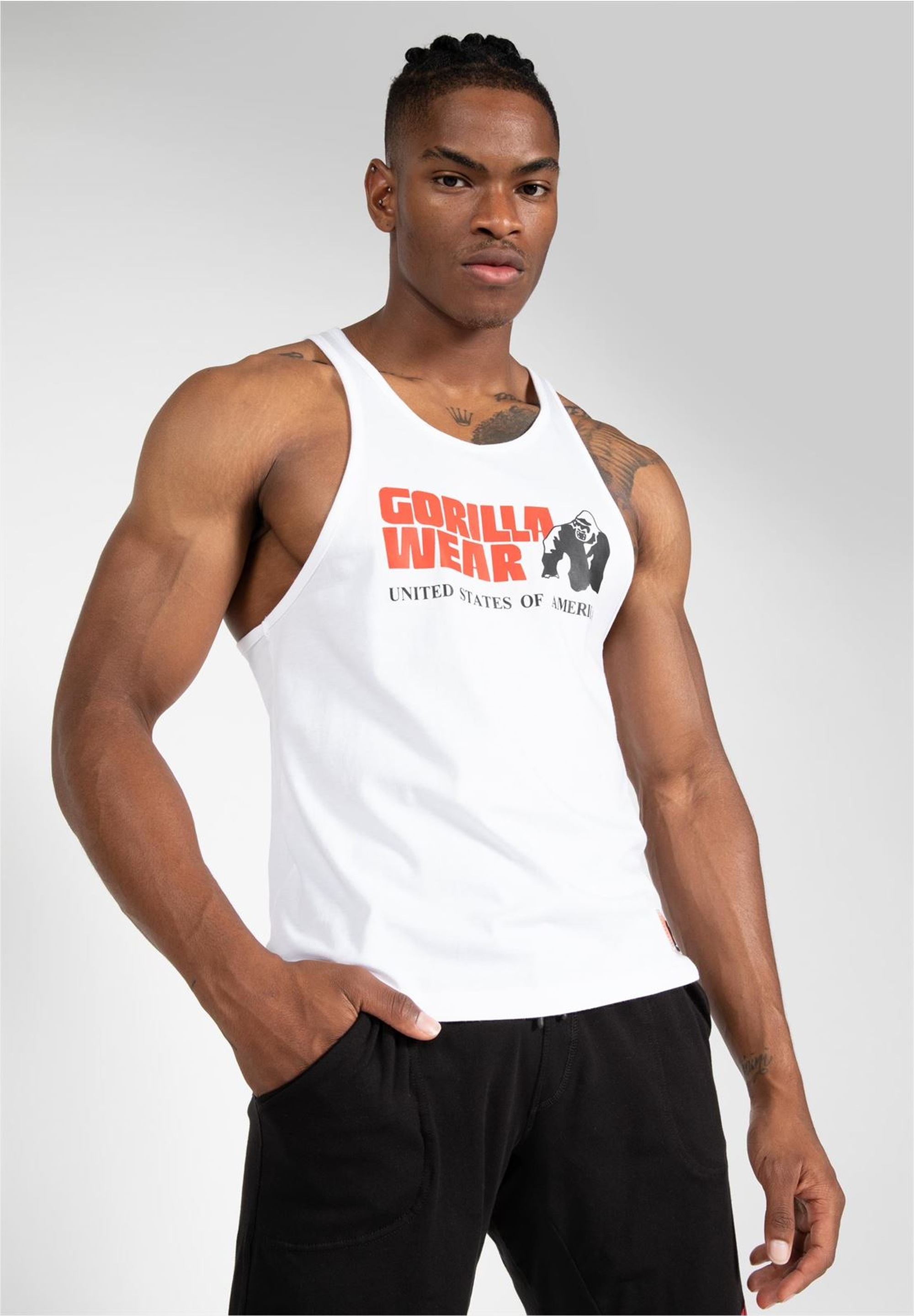 Gorilla Wear Muskelshirt, mit großem Marken-Frontprint