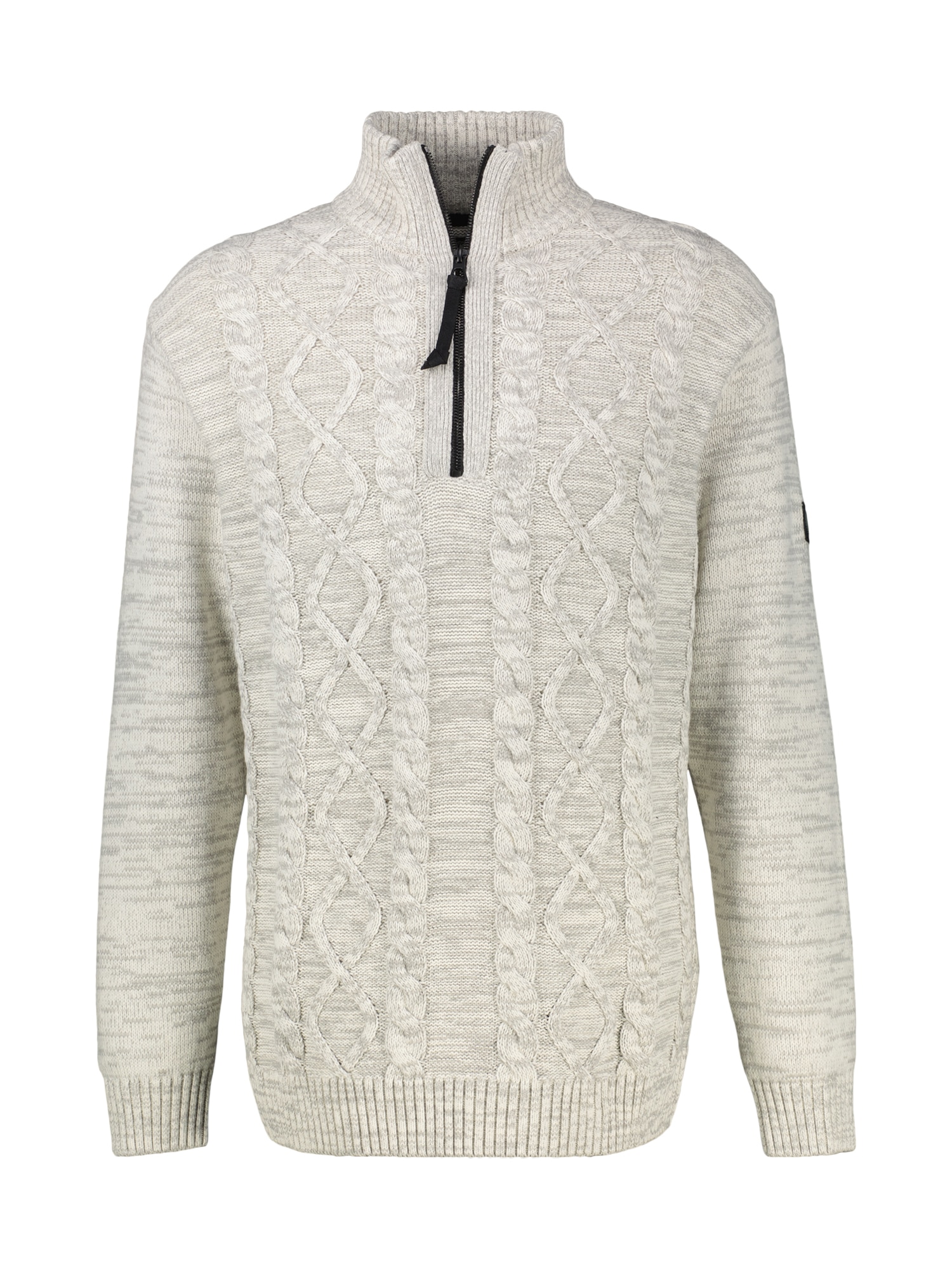 LERROS Sweatshirt "Herren Stricktroyer mit Zopfmuster"