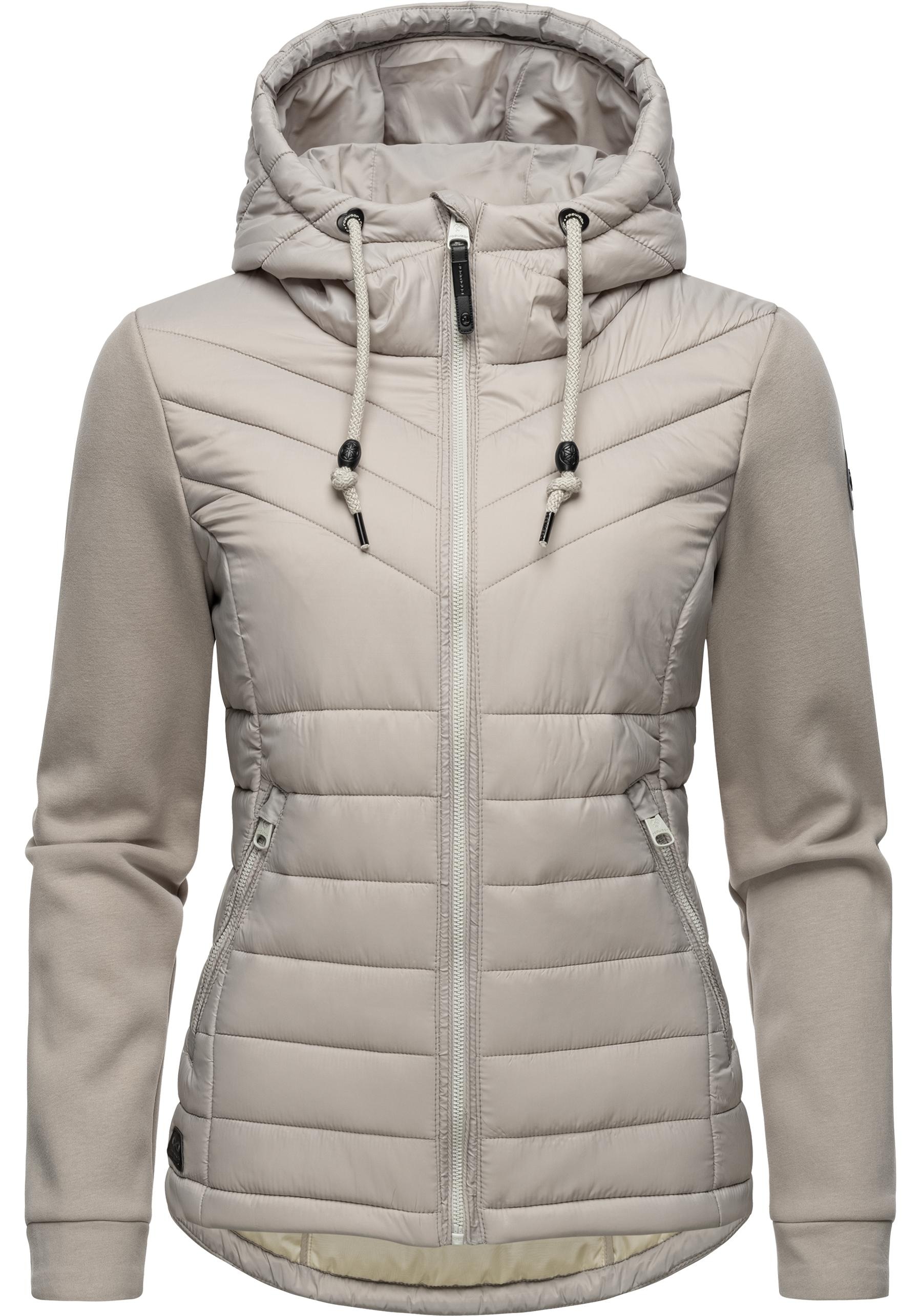 Ragwear Outdoorjacke "Sandrra", mit Kapuze, Steppjacke aus modernem Materialmix mit Kapuze