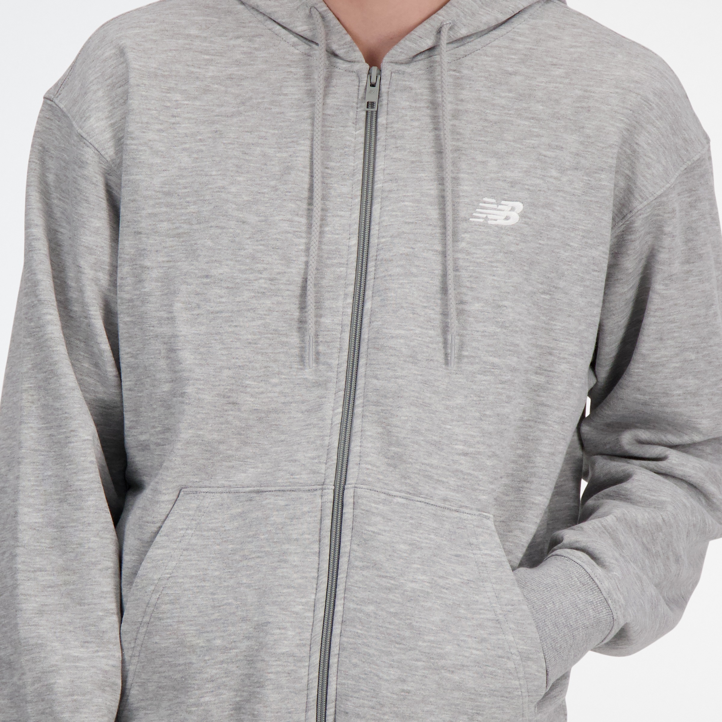 New Balance Kapuzensweatjacke mit Kapuze, für Alltag und Sport, weicher Stoff, lockere Passform