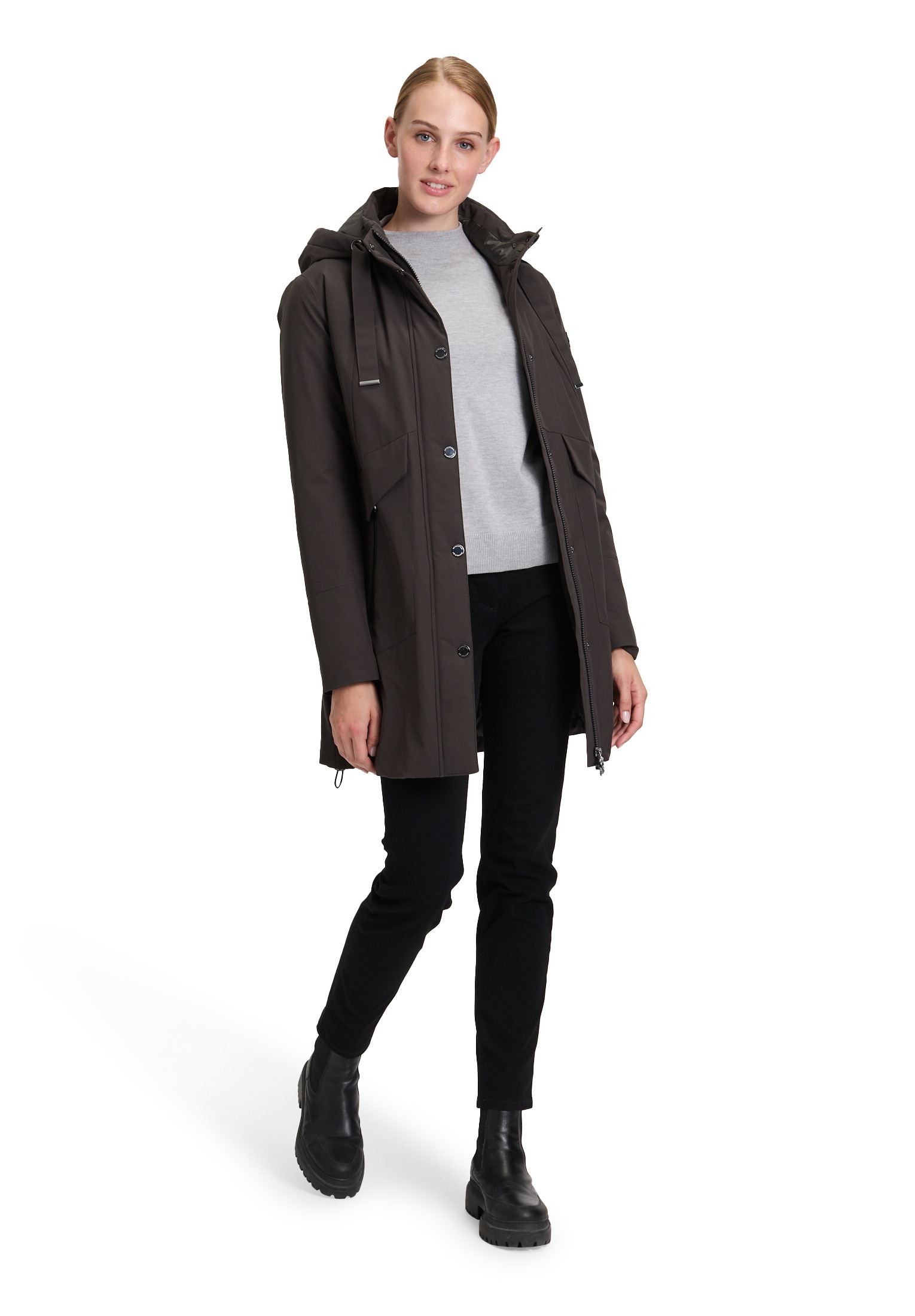 Betty Barclay Outdoorjacke »Betty Barclay Damen Outdoorjacke mit abnehmbarer Kapuze«, mit Kapuze