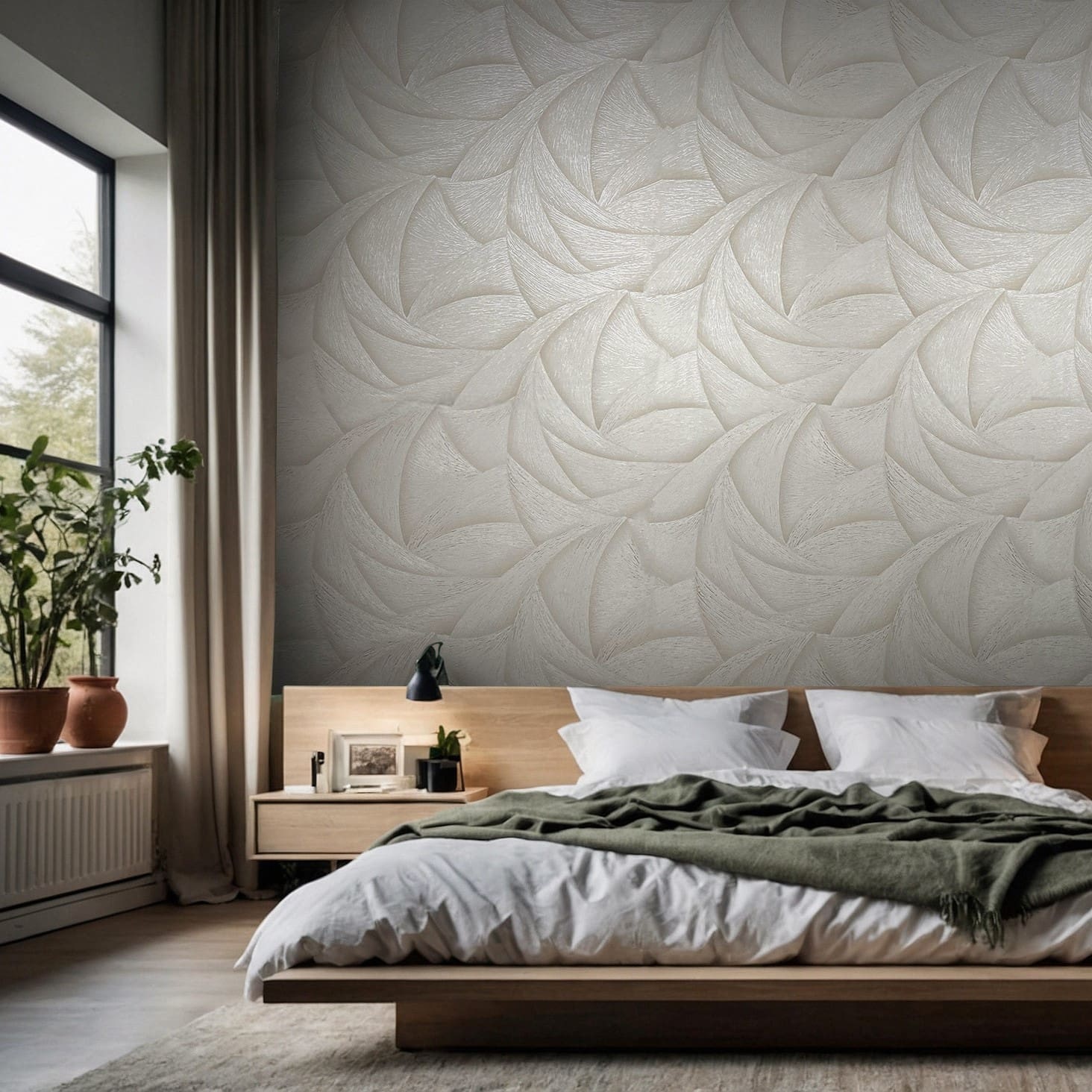 Marburg Vliestapete "Tapete Calm Waves" geometrisch geprägt moderne Vliestapete für Wohnzimmer Schlafzimmer Küche