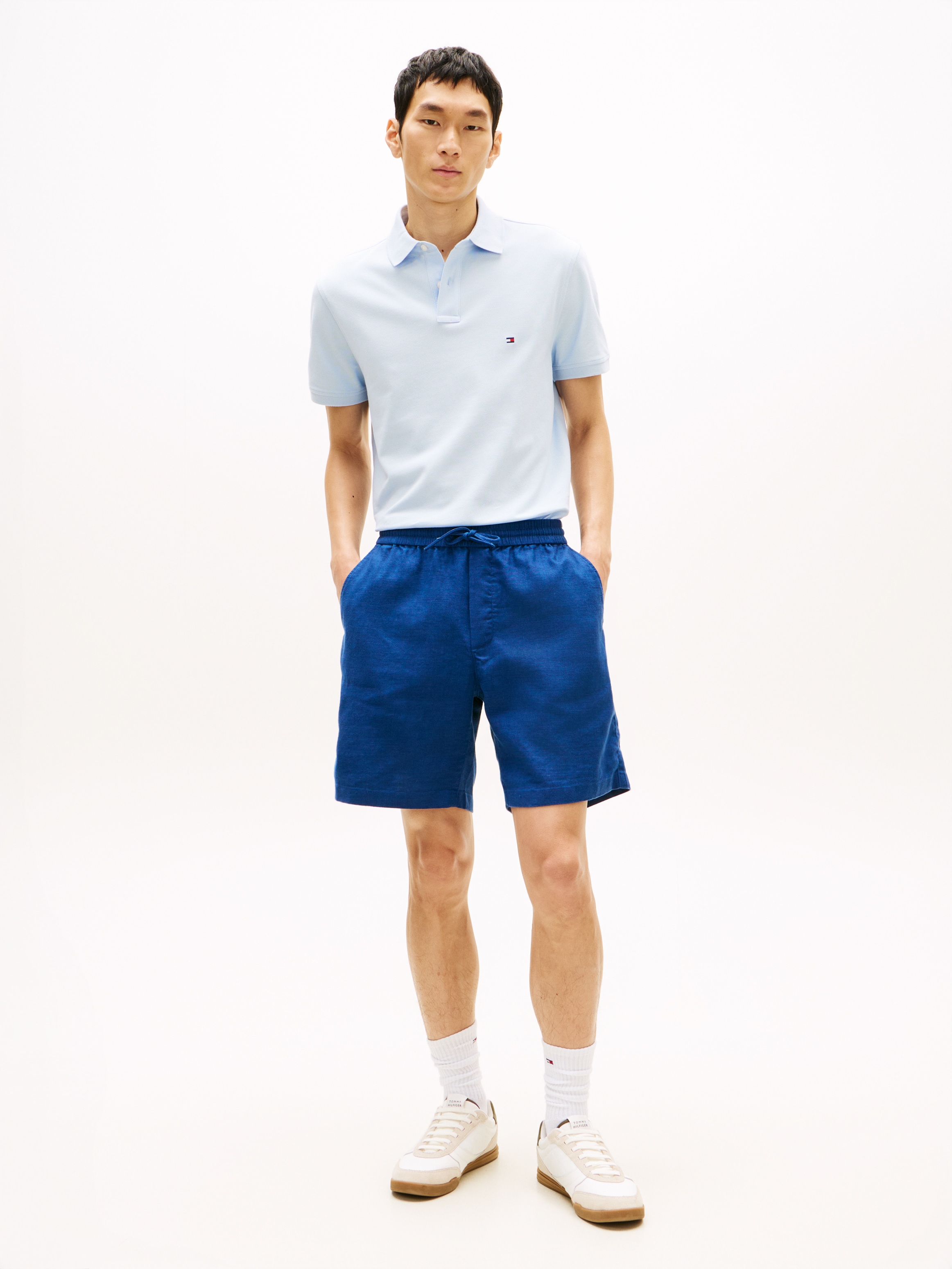 Tommy Hilfiger Chinoshorts »DOVER«  aus Leinenmix, elastischer Bund