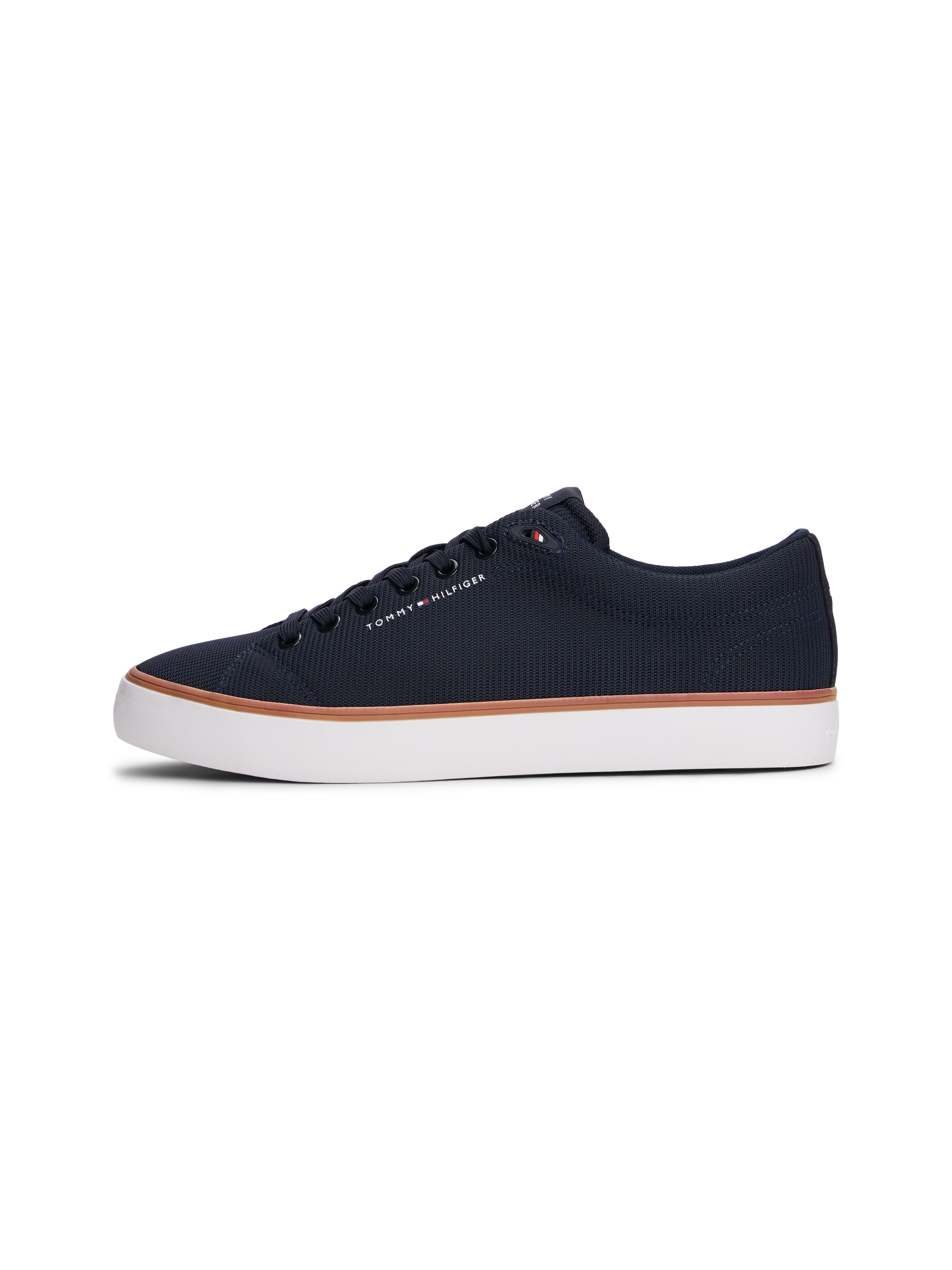 Tommy Hilfiger Sneaker »TH HI VULC CORE LOW II MESH«, Basic, Schnürschuh, Halbschuh, Freizeitschuh mit Logoschriftzug