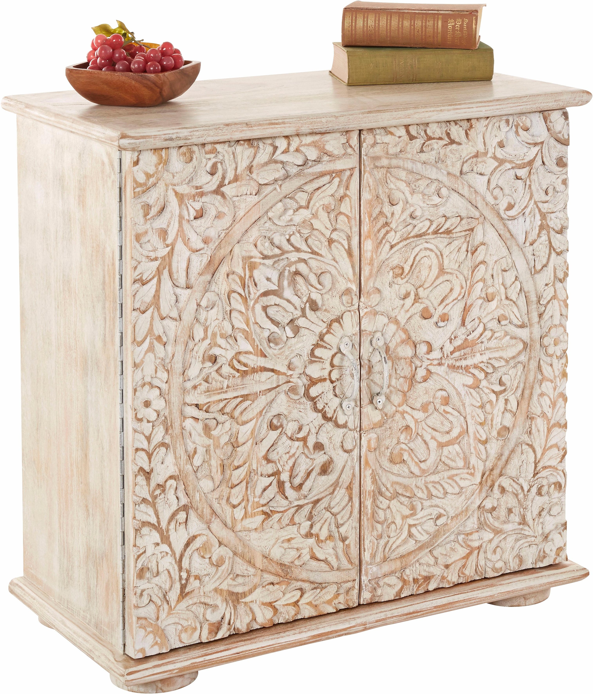 Home affaire Kommode "Sideboard mit 2 Türen, Breite/Höhe: 75/75 cm" Fronten günstig online kaufen
