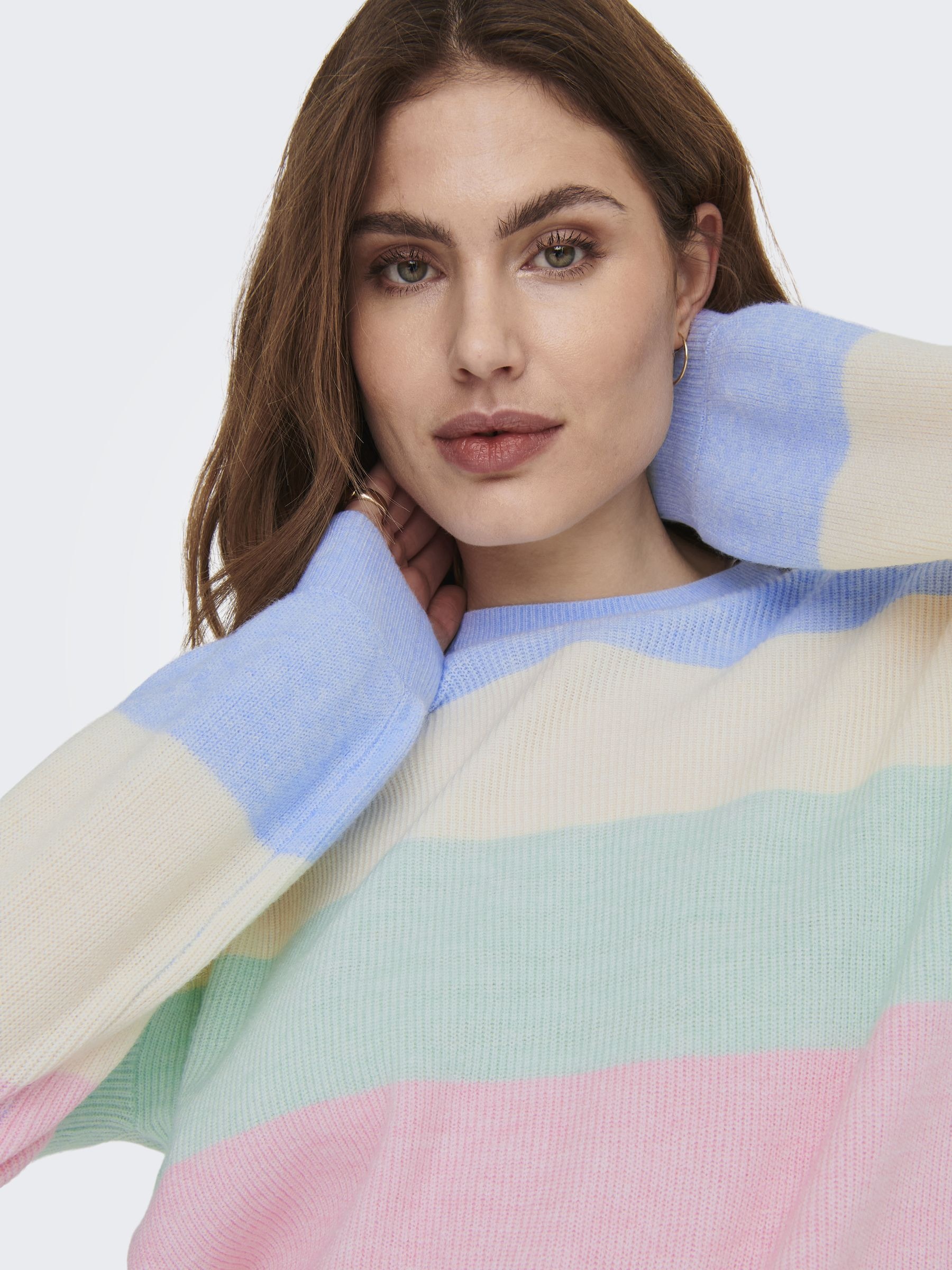 ONLY Strickpullover »ONLATIA L/S STRIPE PULLOVER KNT NOOS«