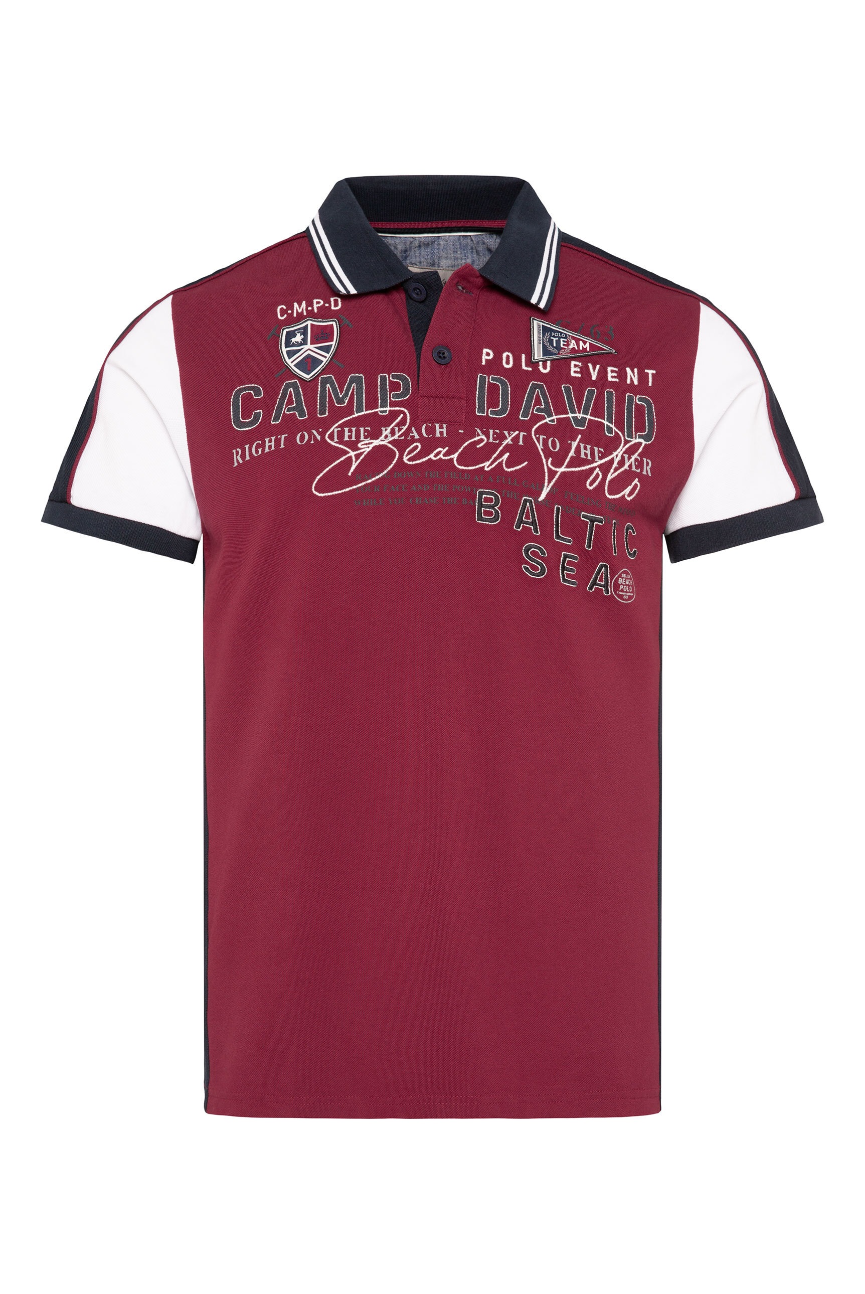 CAMP DAVID Poloshirt, aus Baumwolle