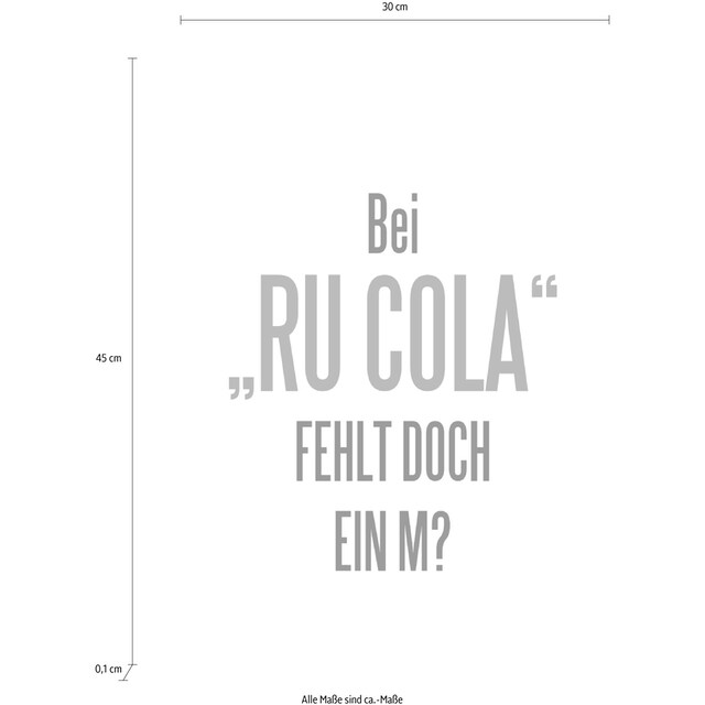 queence Wanddekoobjekt »RU(M)COLA« kaufen | BAUR