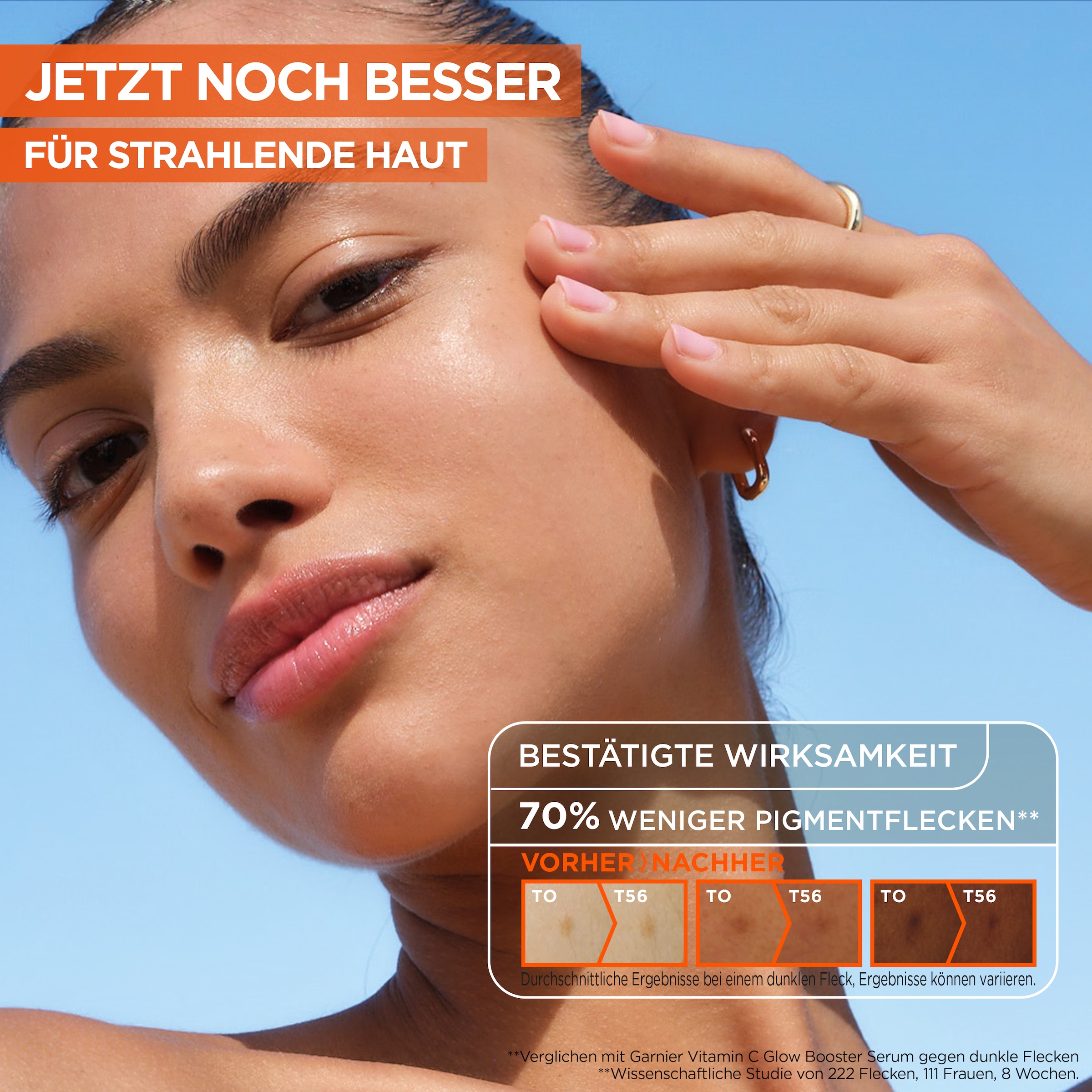 GARNIER Gesichtsserum »Garnier Vitamin C+ Glow Booster Serum«