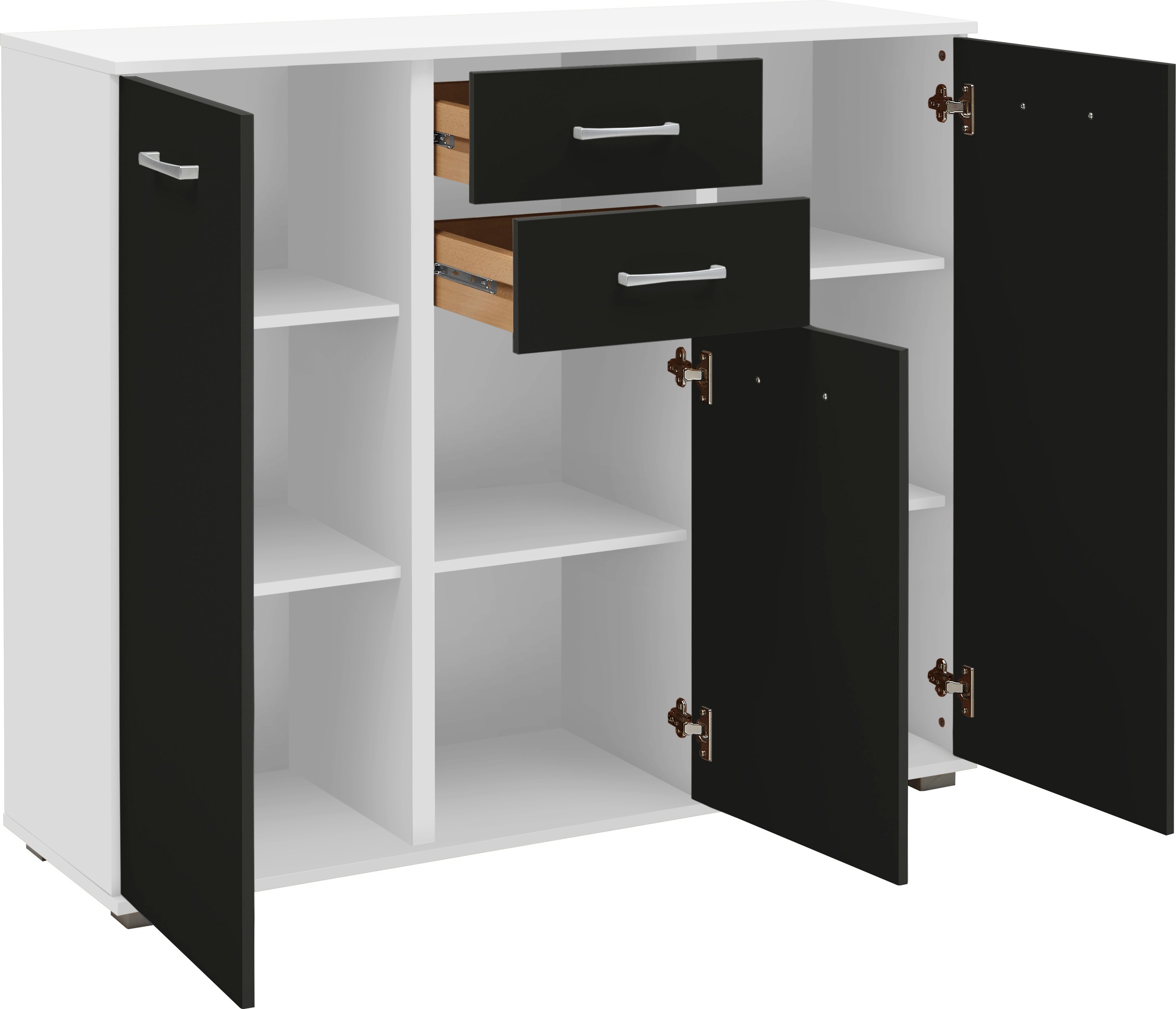 priess Kombikommode "Barcelona mit 4 Schubkästen und Tür in 6 Farben" günstig online kaufen