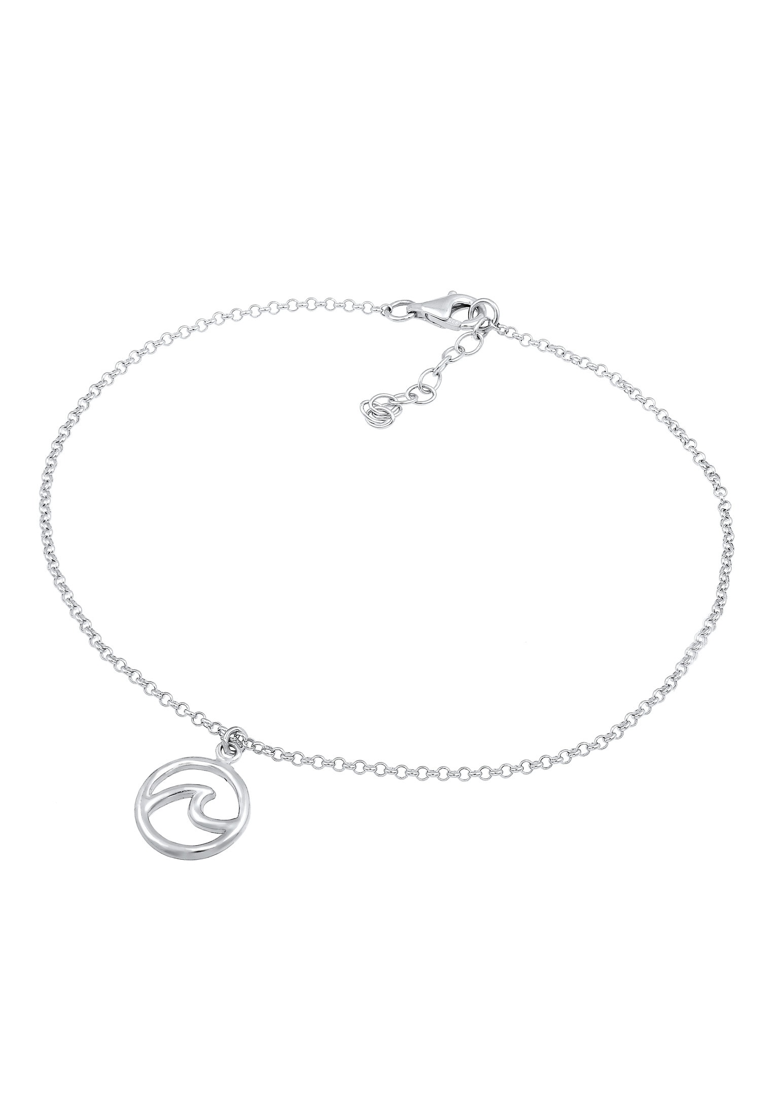 Elli Fußkette »Wellen Maritim 925 Sterling Silber«