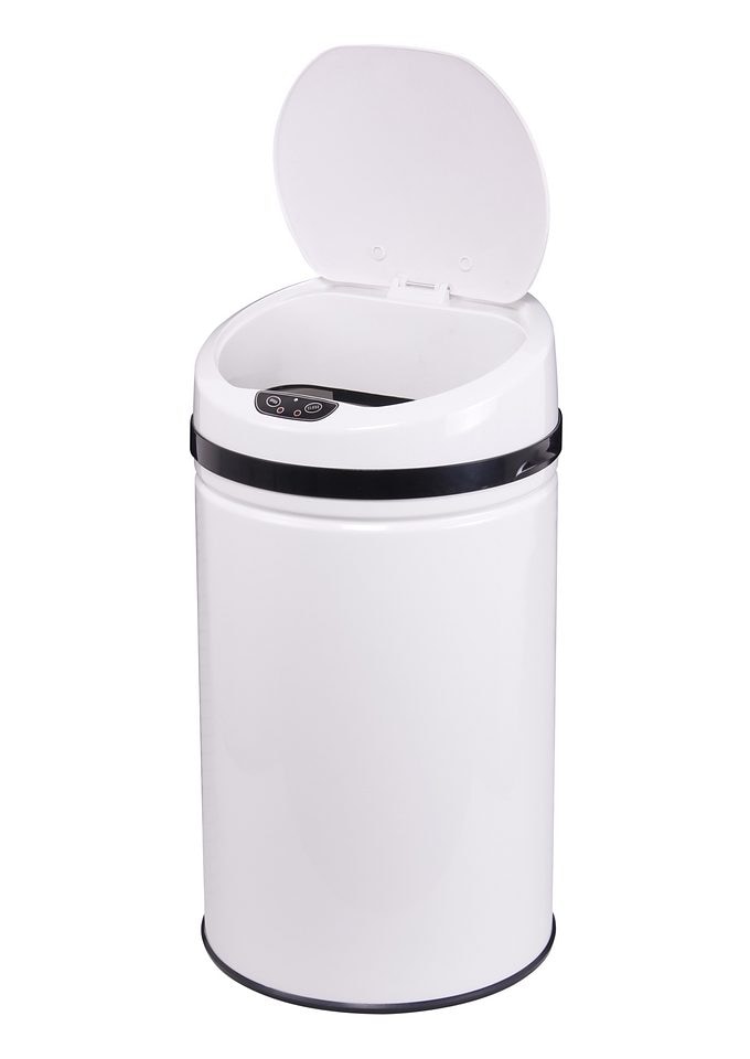 ECHTWERK Mülleimer »INOX WHITE«, 1 Behälter, Infrarot-Sensor, Korpus aus Edelstahl, Fassungsvermögen 30 Liter