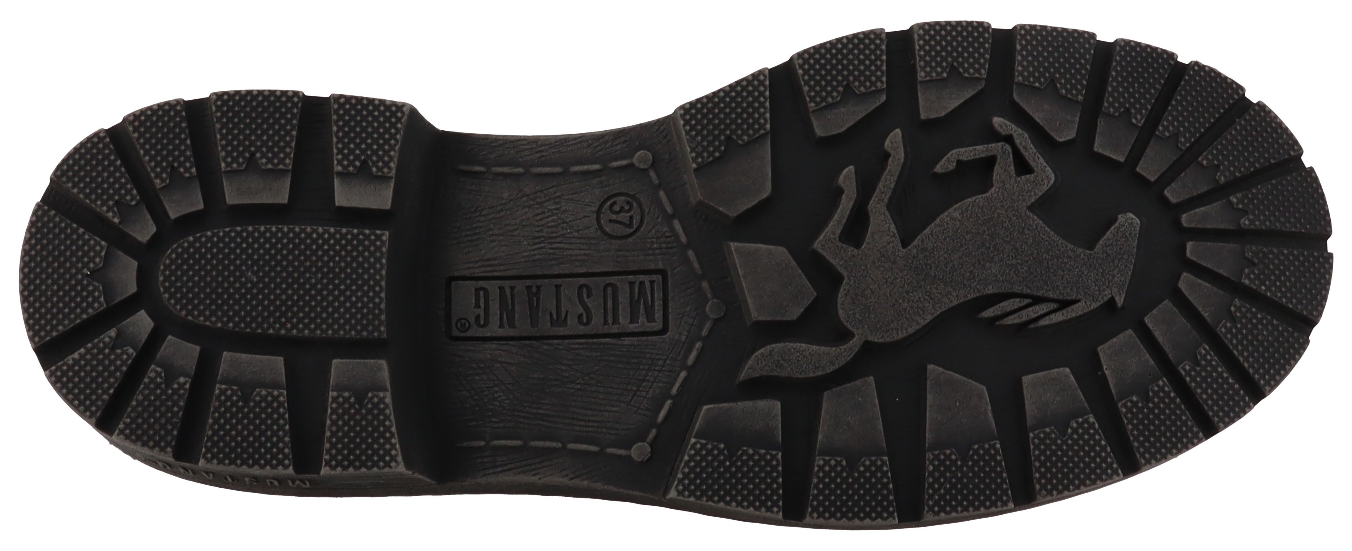 Thumbnail - Mustang Shoes Winterstiefel "Bienke" Biker Boots mit Blockabsatz und Zierriemchen