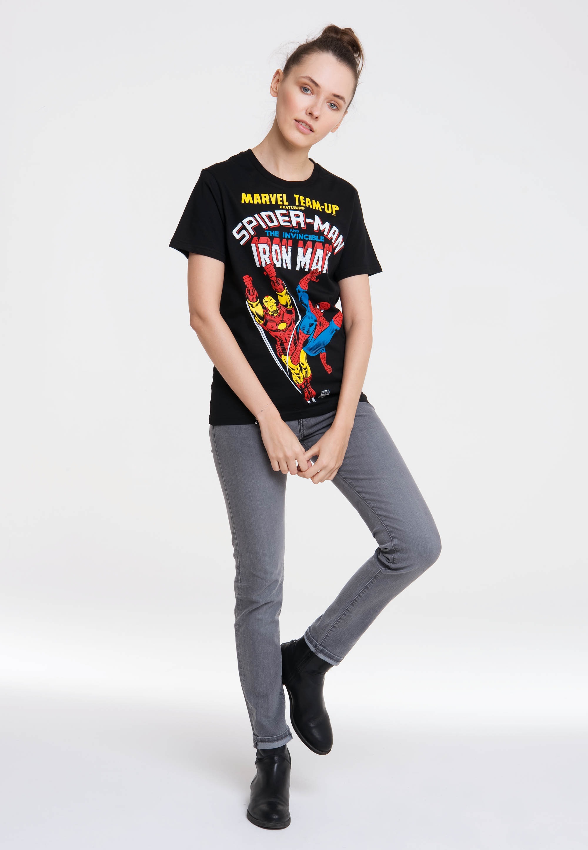 LOGOSHIRT T-Shirt »Marvel Comics«, mit lizenziertem Design