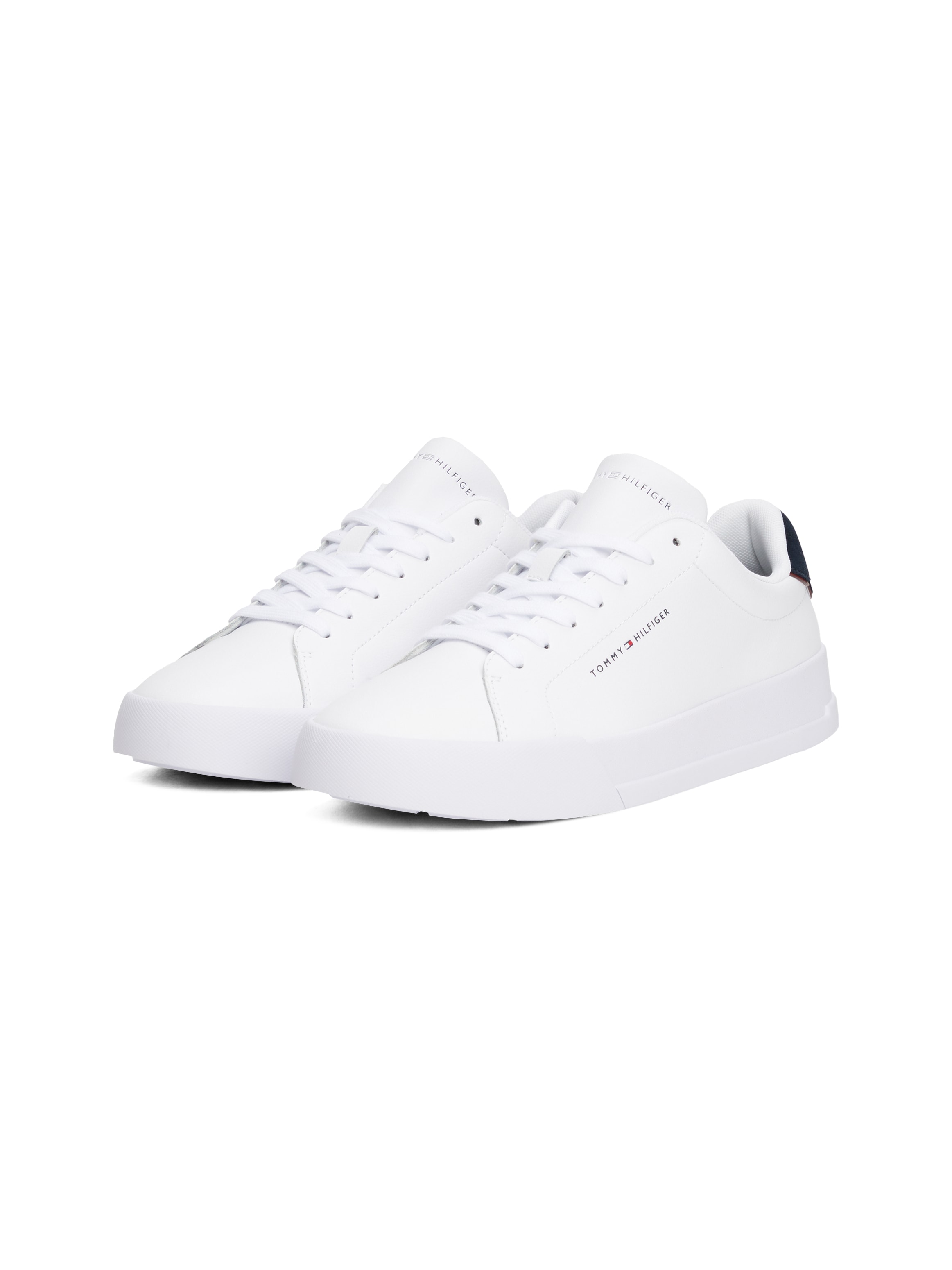 Tommy Hilfiger Sneaker »TH COURT LTH DETAIL ESS«  , Freizeitschuh, Halbschuh, Schnürschuh mit seitlichem Logoschriftzug