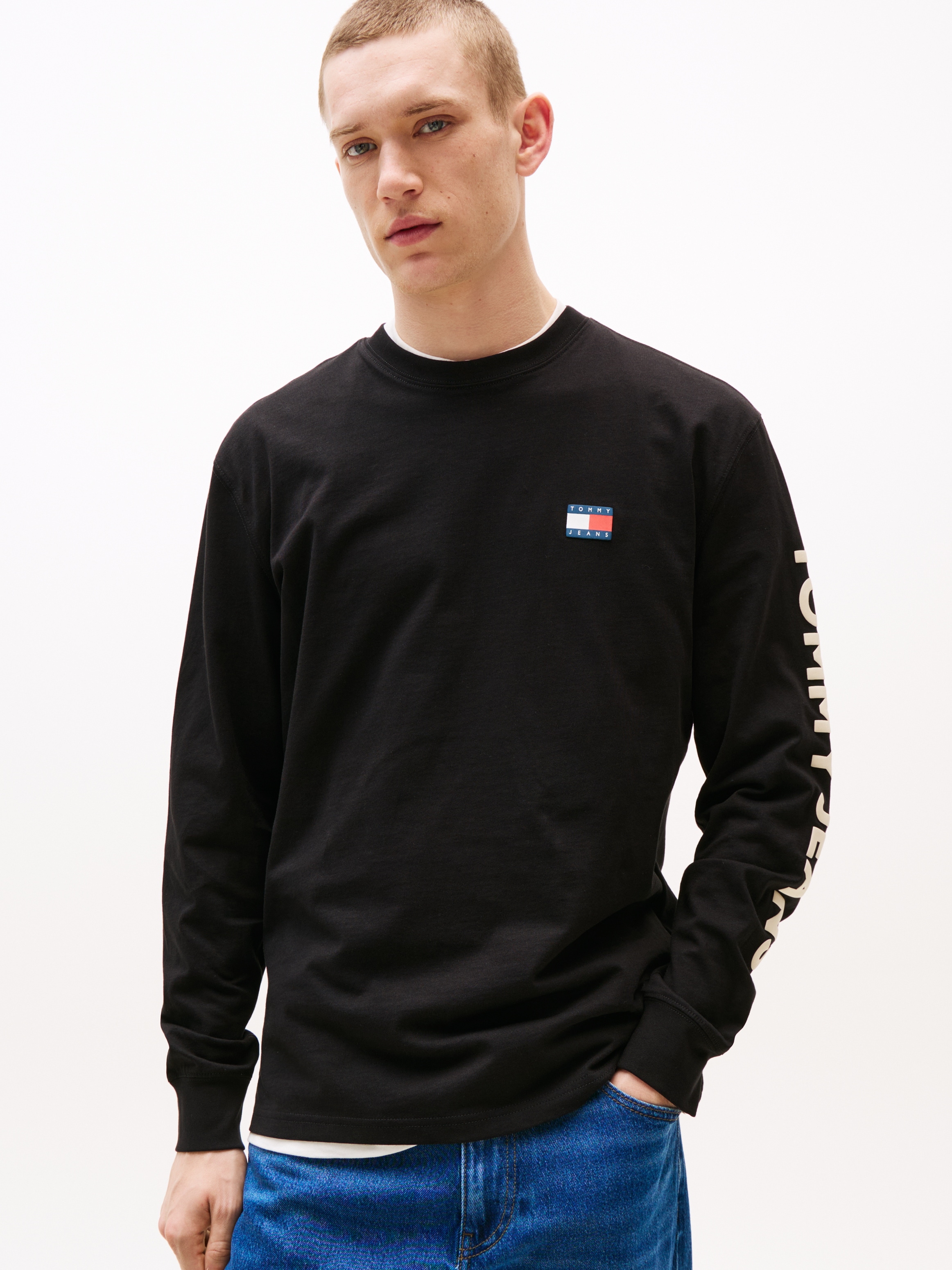 Tommy Jeans Langarmshirt "TJM REG POP COL NW CLSC LS T EXT", Mit Rundhalsau günstig online kaufen
