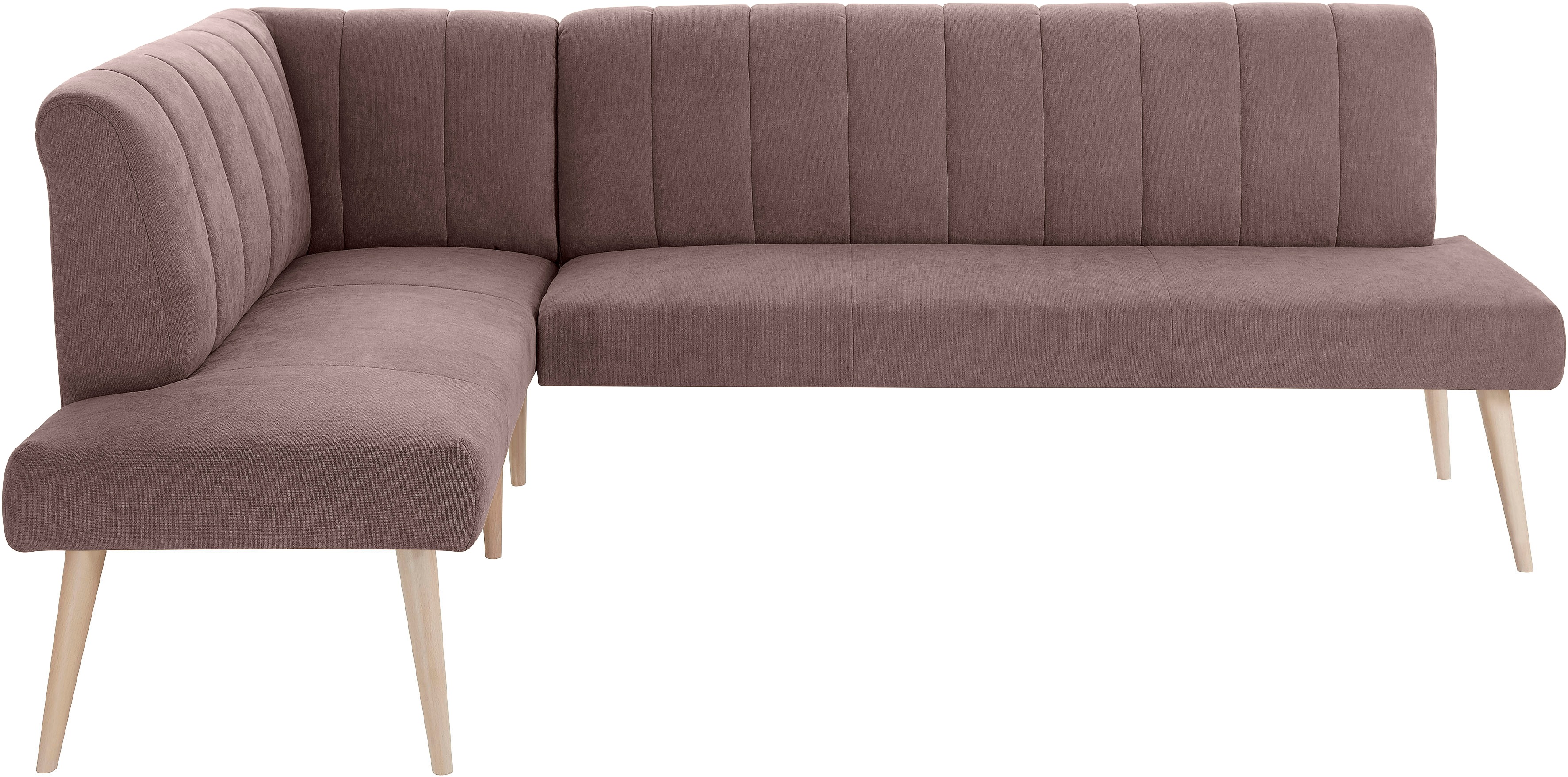 Thumbnail - exxpo - sofa fashion Eckbank "Costa, moderne Rückensteppung, bequem und elegant, hoher Holzfuß", hochwertig verarbeitet,...