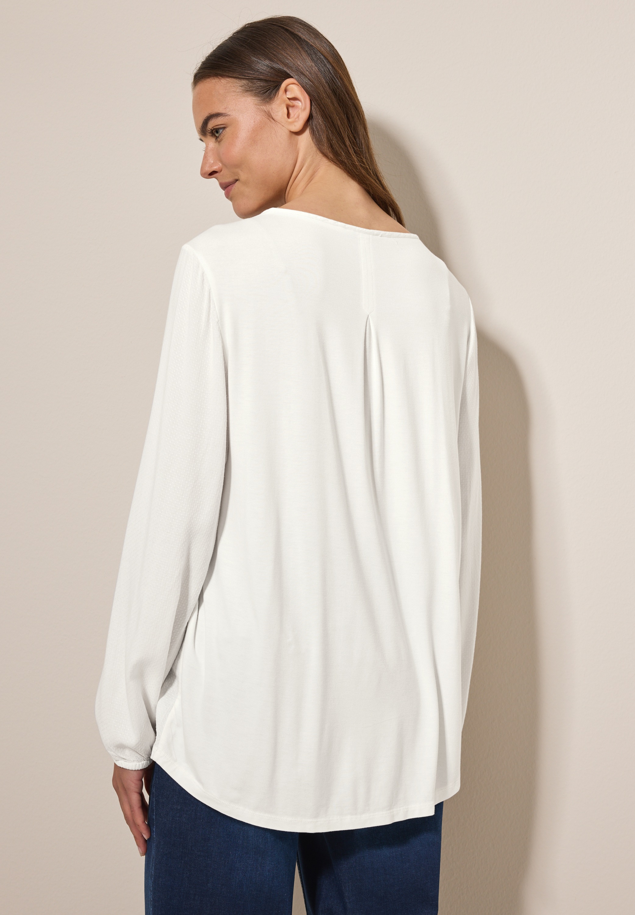 Cecil Langarmbluse, Rundhalsausschnitt günstig online kaufen