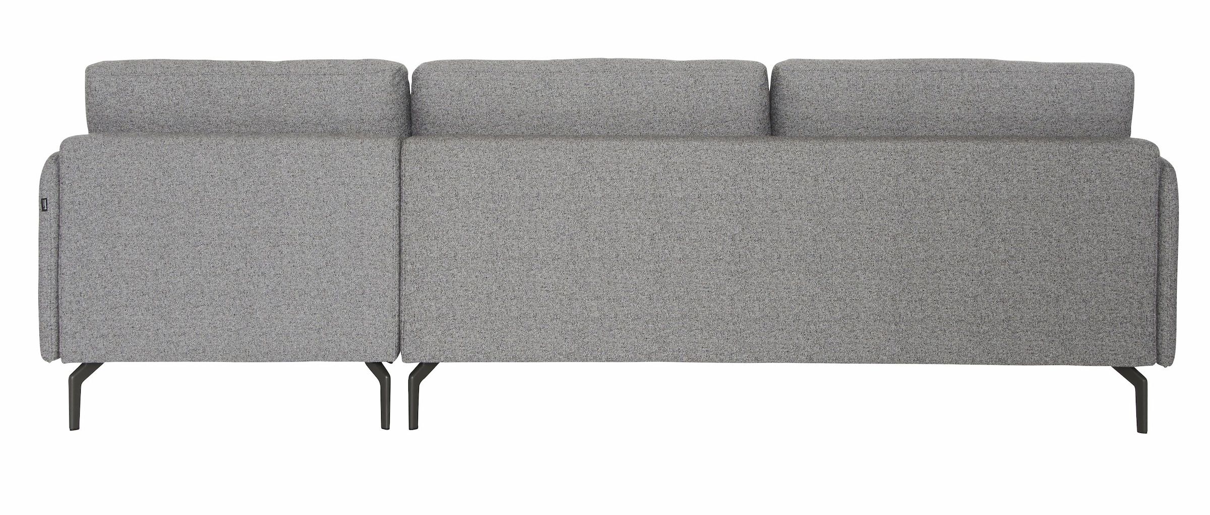Creation BY ROLF BENZ Ecksofa »CR.450, Designecksofa, L-Form«, Armlehne sehr schmal, Breite 274 cm, Alugussfuß Umbragrau