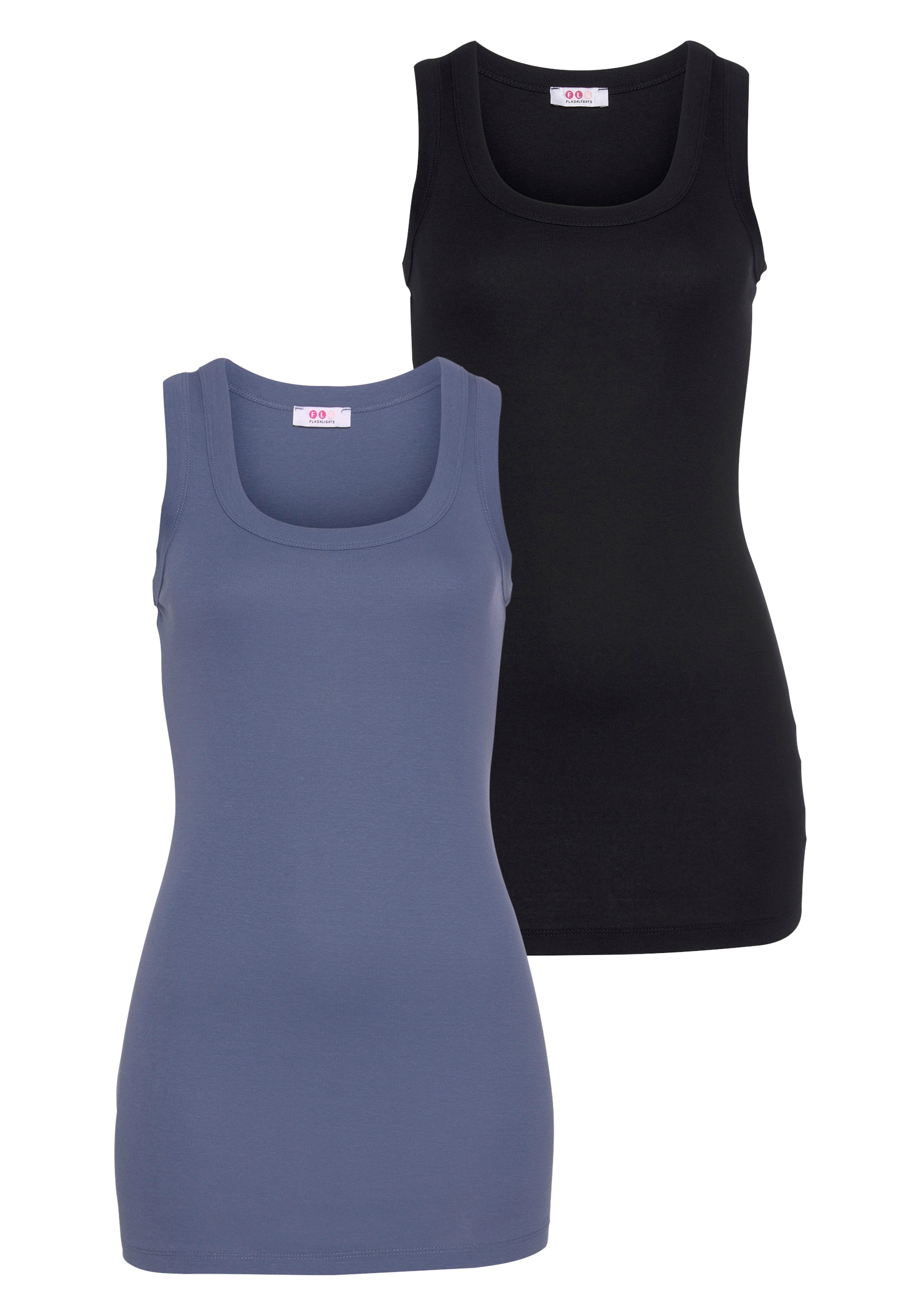 Tanktop, (Packung, 2er-Pack), in Longform