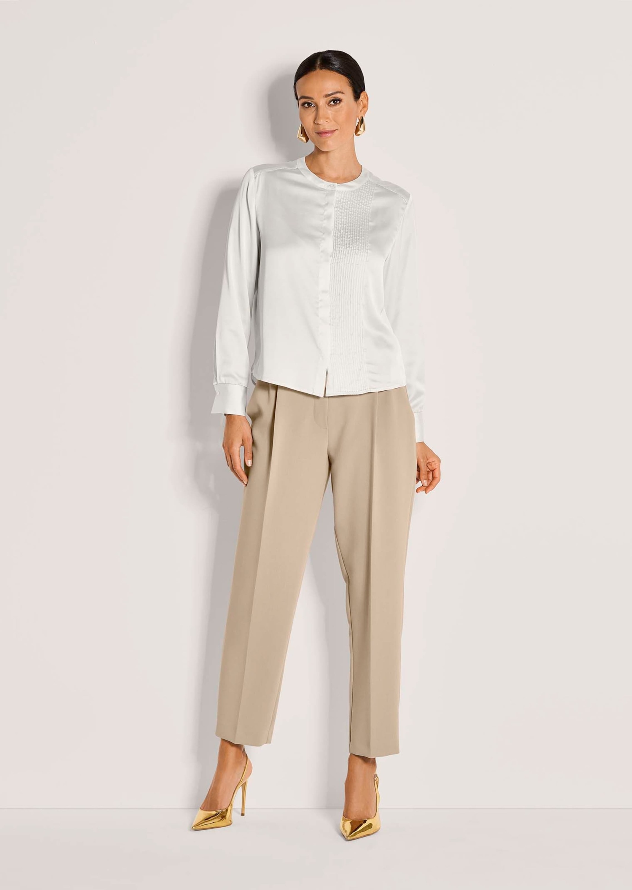 MADELEINE Langarmbluse "Bluse Elegante Bluse mit Zierblenden" günstig online kaufen