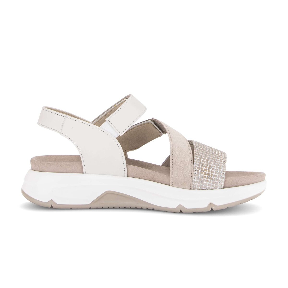 Plateausandaletten GABOR "Plateau Sandale", Damen, Gr. 42,5, beige, Schuhe 2