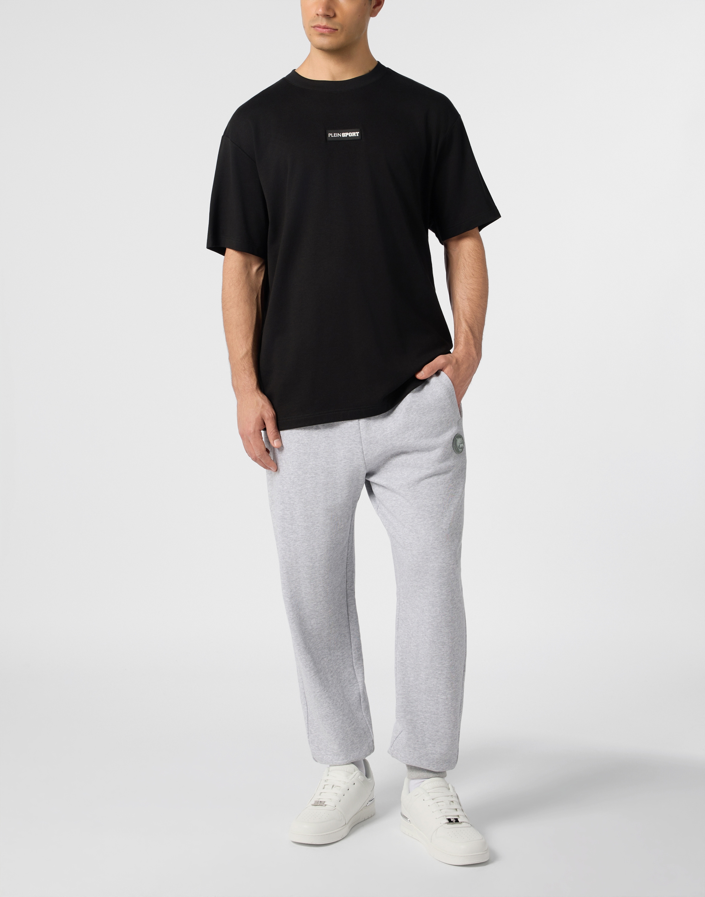 PLEIN SPORT T-Shirt »Slub Cotton T-Shirt Scratch«