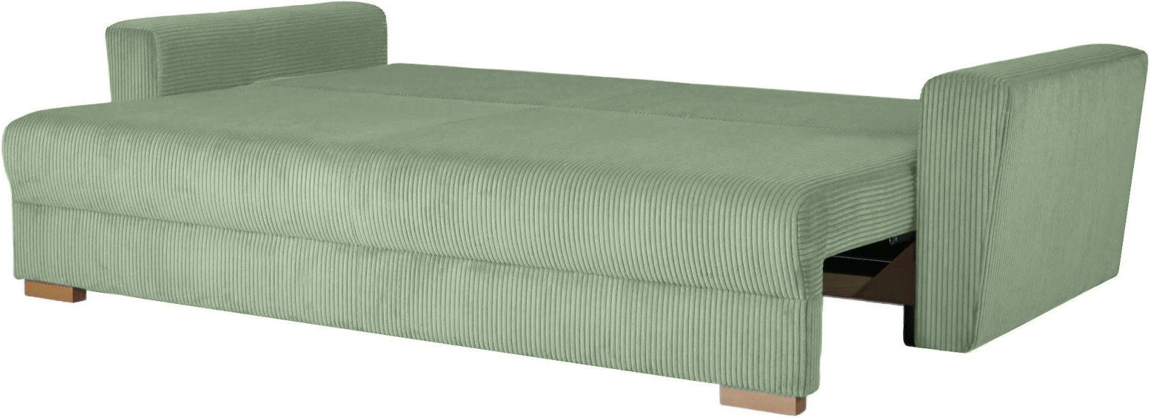 INOSIGN 3-Sitzer »MAGHERA Schlafsofa mit Bettkasten, in hochwertiger Verarbeitung« mit Wellenunterfederung, pflegeleicht Material, B/H/T 230/92,5/79 cm