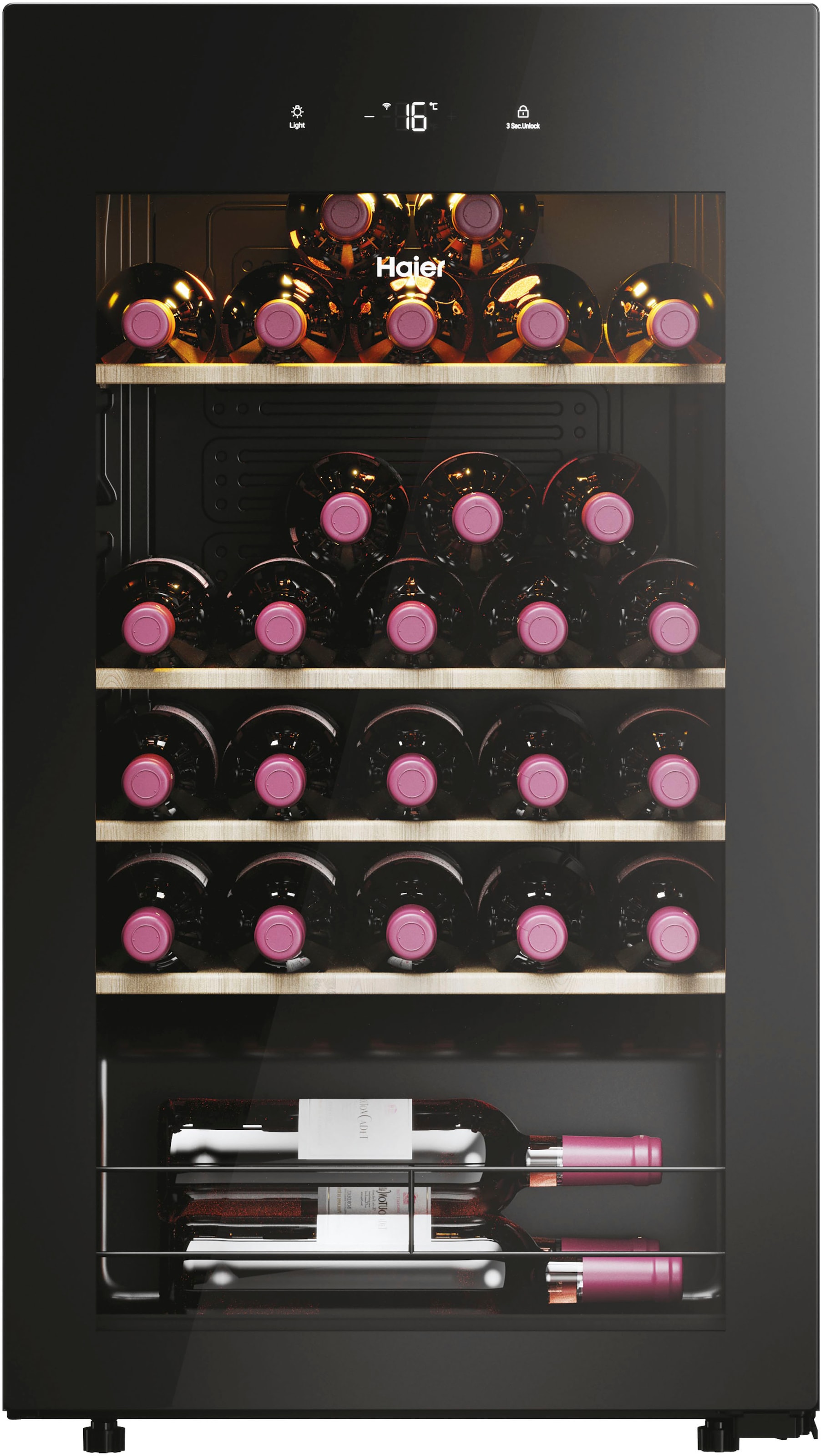 Haier Weintemperierschrank »HWS34GGH1«, für 34 Standardflaschen á 075l