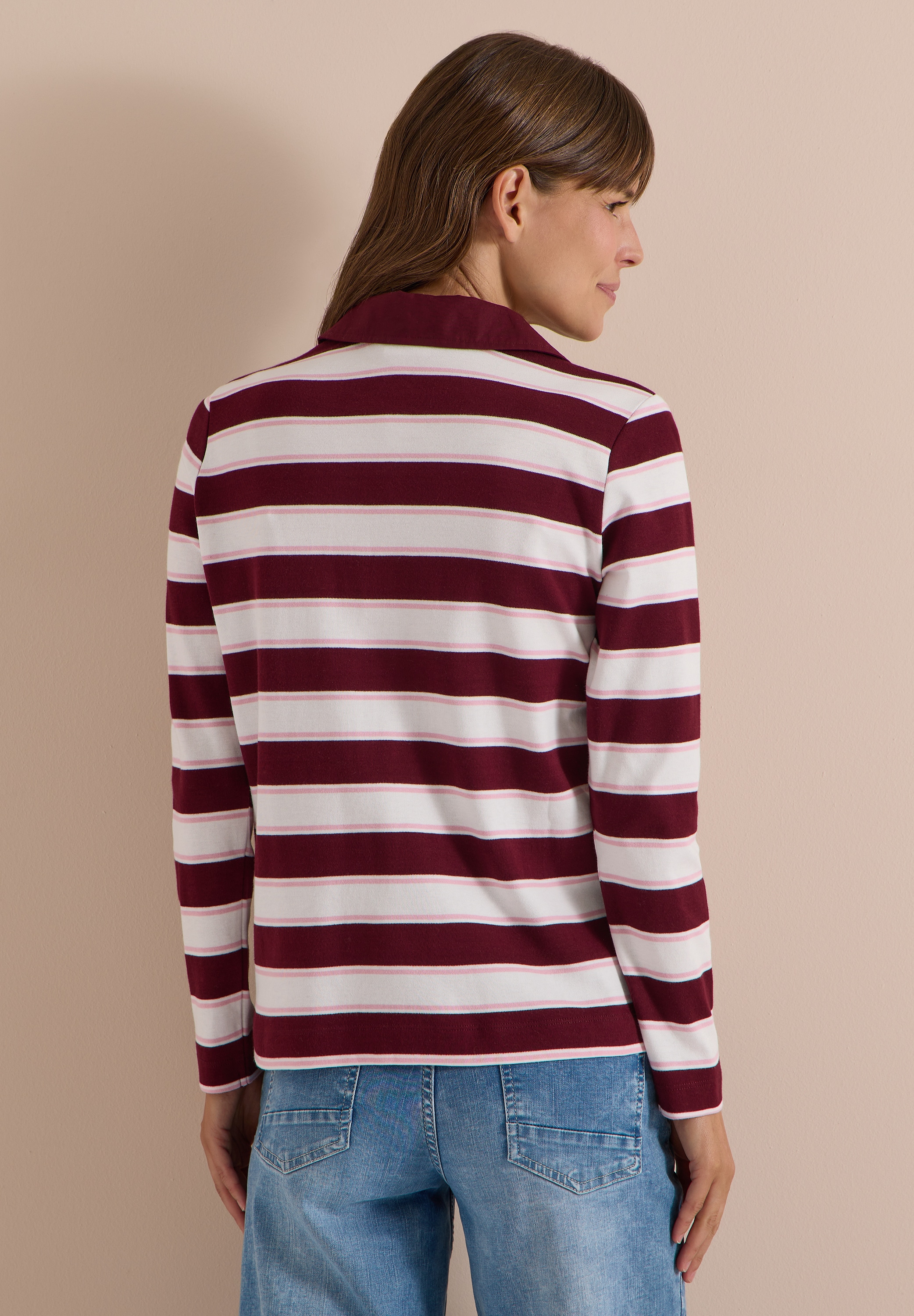 Cecil Langarmshirt aus reiner Baumwolle