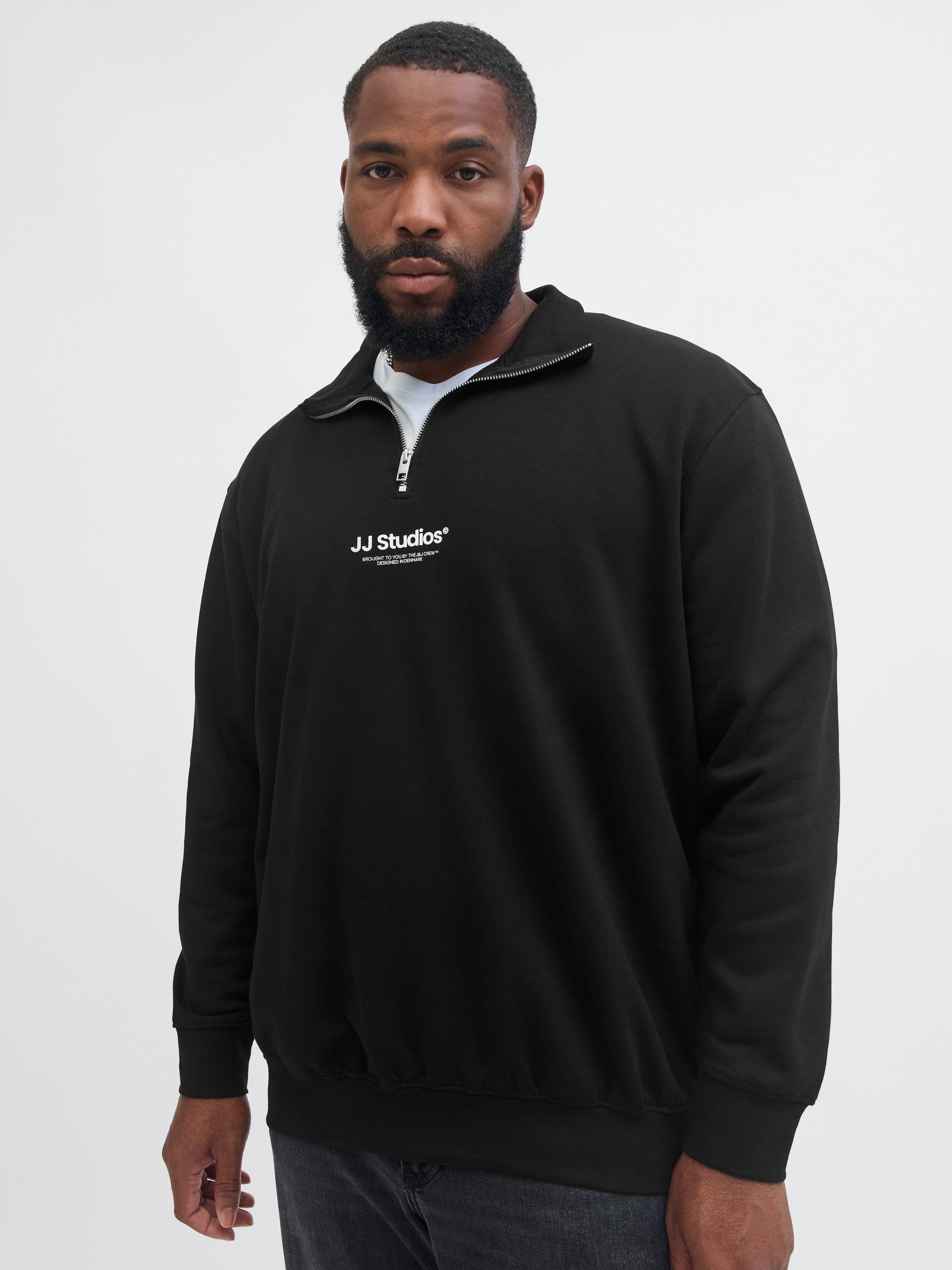 Jack & Jones PlusSize Sweatshirt "JJESOHO SWEAT QUARTER ZIP HN NOOS PLS" günstig online kaufen