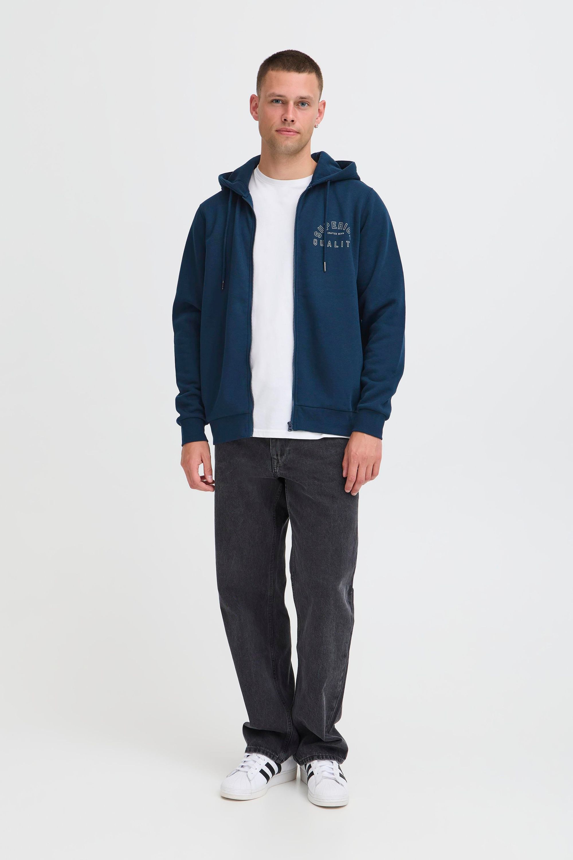 Thumbnail - Blend Kapuzenpullover "BHSunic" Schicke Kapuzenfleecejacke mit Print