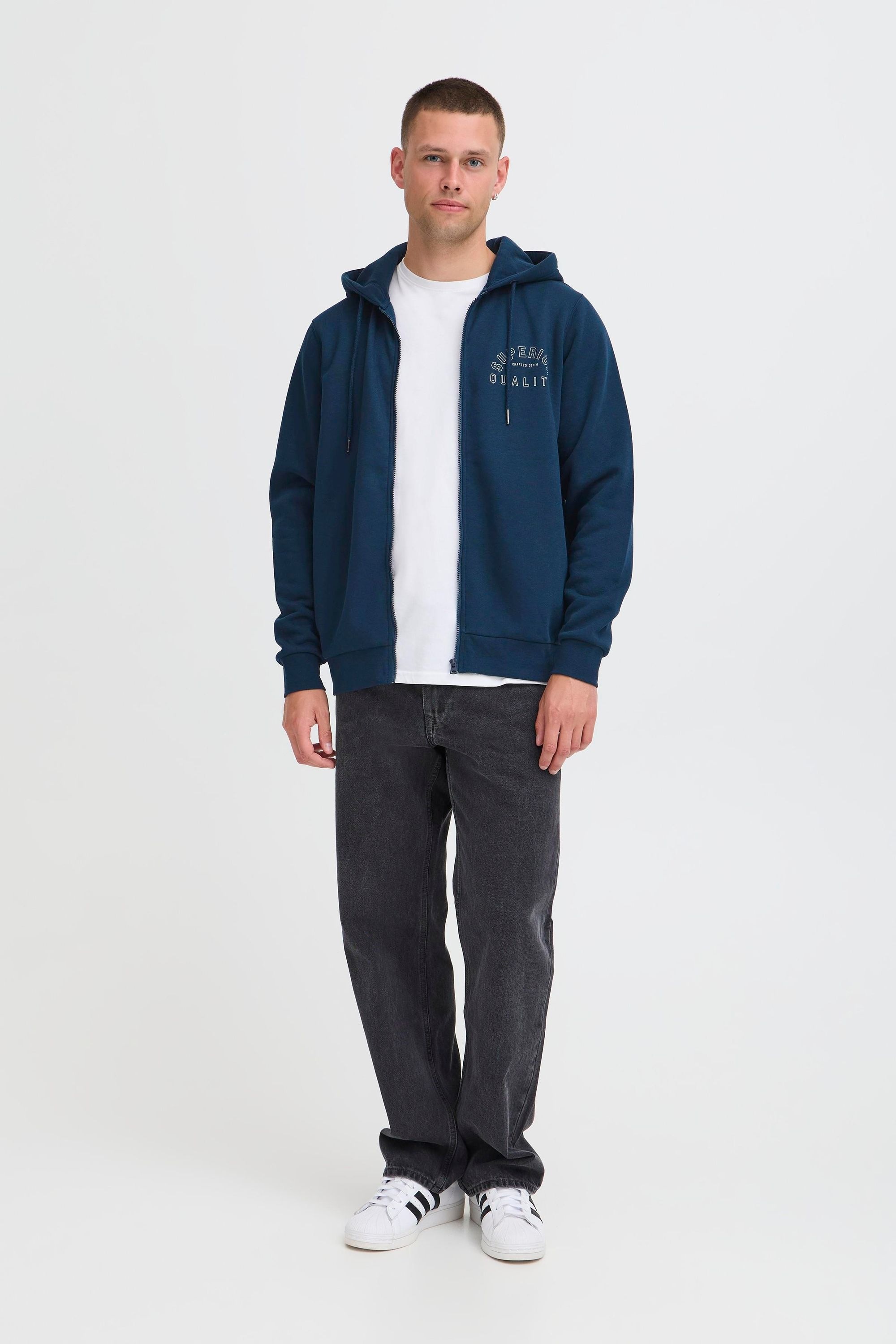 Thumbnail - Blend Kapuzensweatjacke "BHSunic" Schicke Kapuzenfleecejacke mit Print