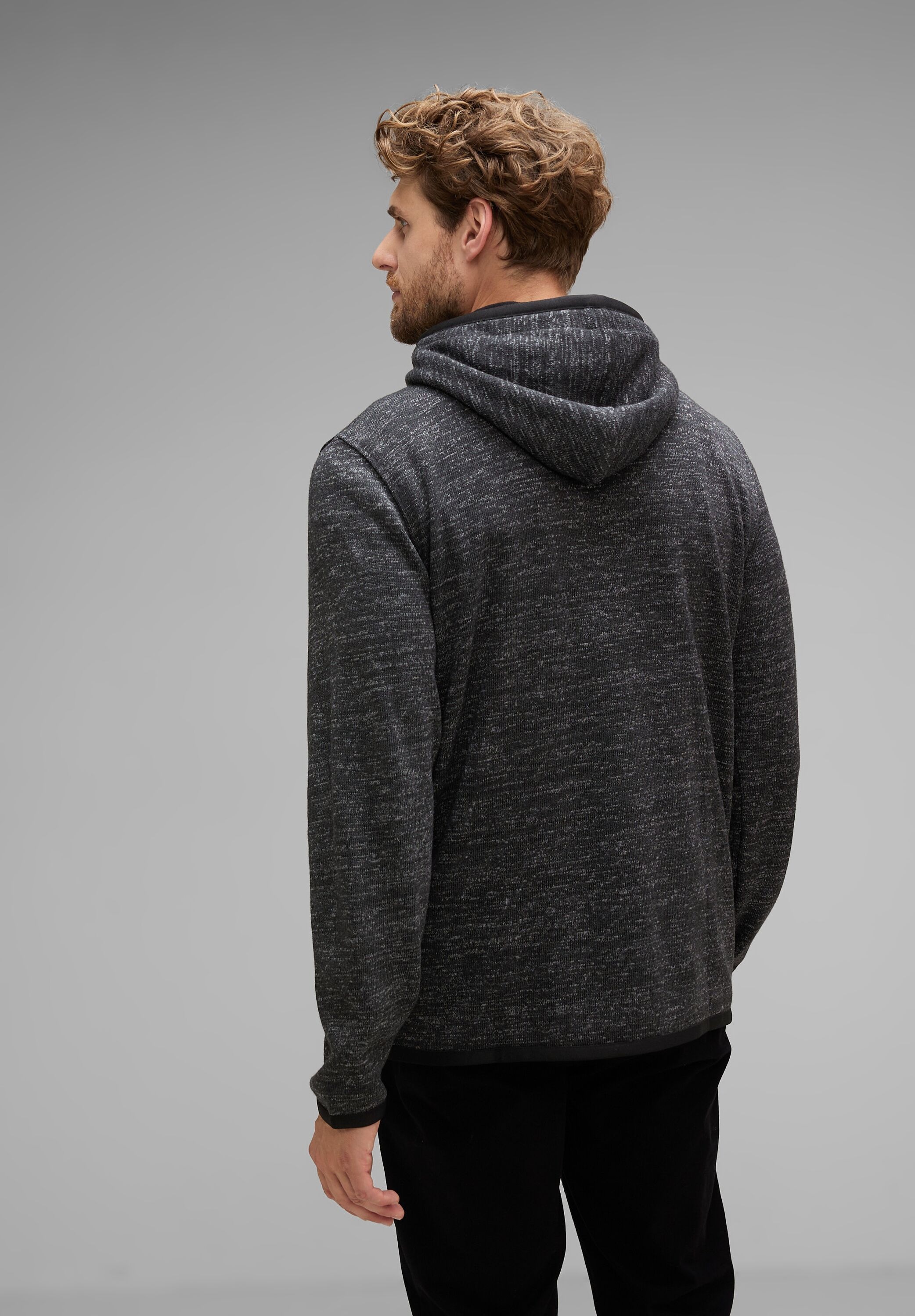 STREET ONE MEN Sweatjacke, mit Zipper
