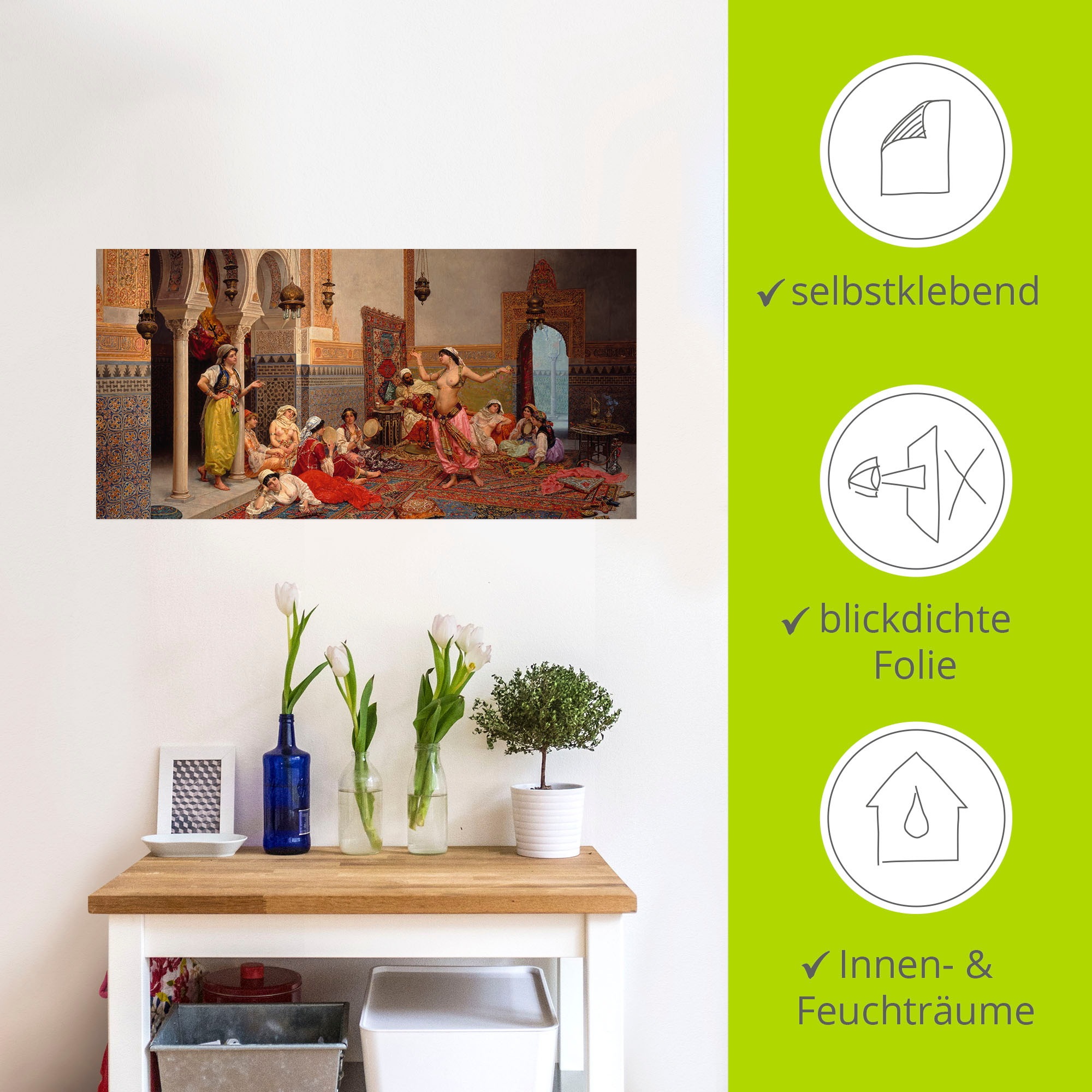 Artland Wandbild »Tanz im Harem.«, Gruppen & Familien, (1 St.), als Leinwandbild, Wandaufkleber in verschied. Größen